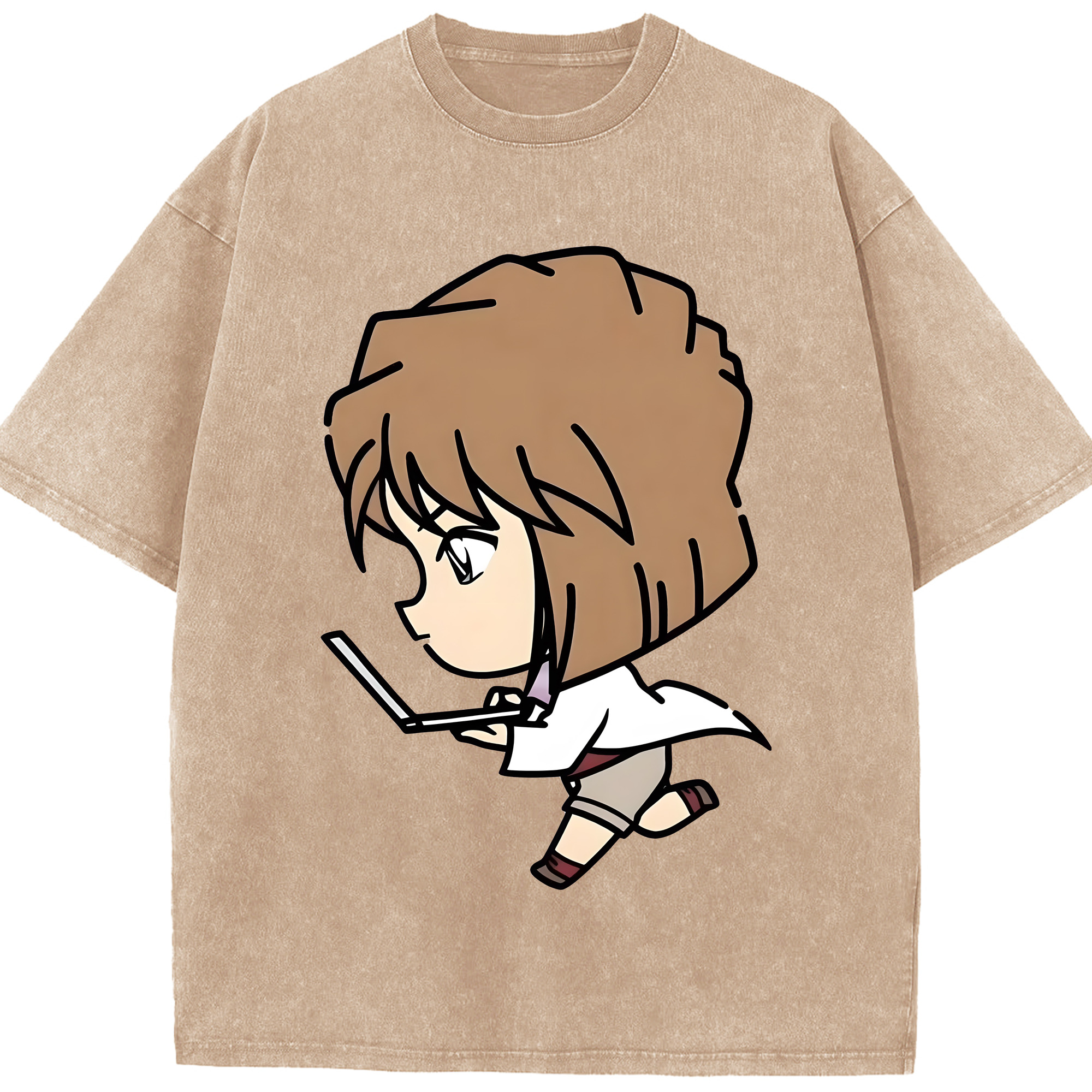 （画像用） 名探偵コナン 灰原 哀 はいばら あい Detective Conan Anita Hailey、Vi Graythorn Haibara Ai 綿100% ヴィンテージ風 半袖Tシャツ（フロントプリント）
