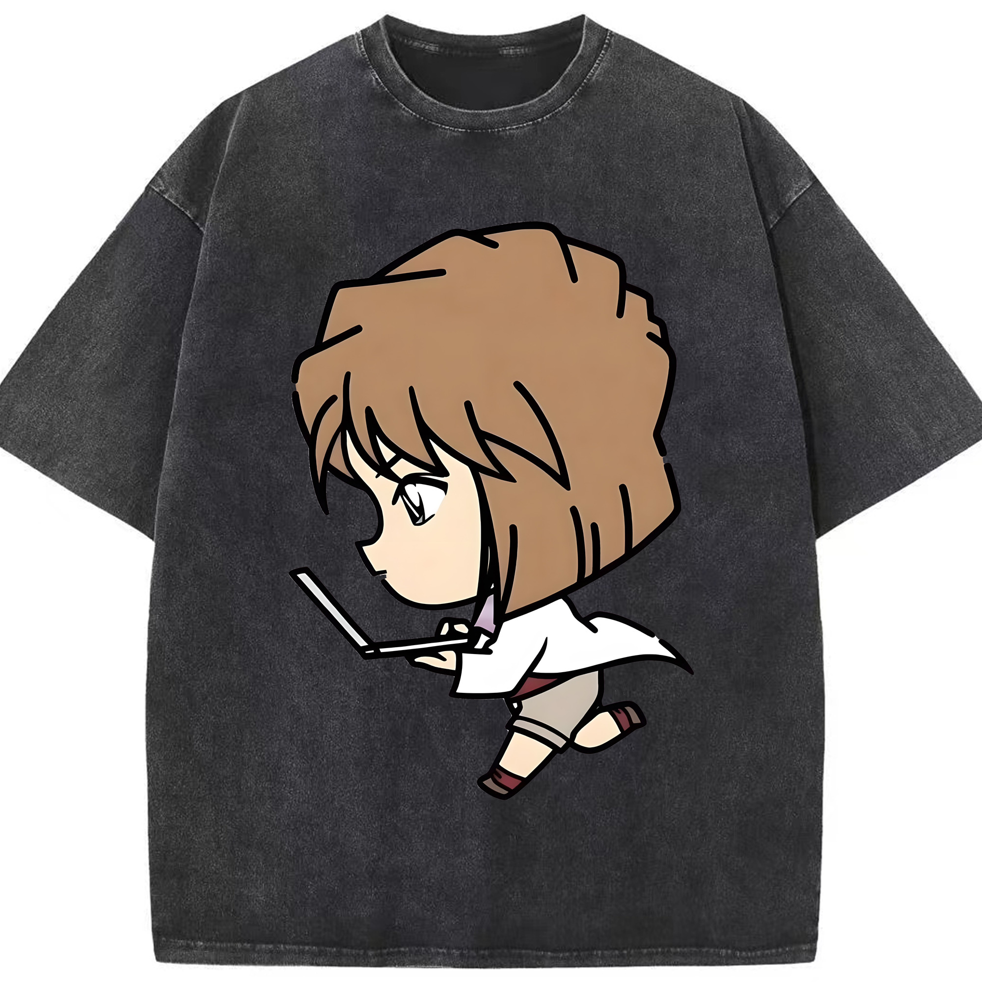 （画像用） 名探偵コナン 灰原 哀 はいばら あい Detective Conan Anita Hailey、Vi Graythorn Haibara Ai 綿100% ヴィンテージ風 半袖Tシャツ（フロントプリント）