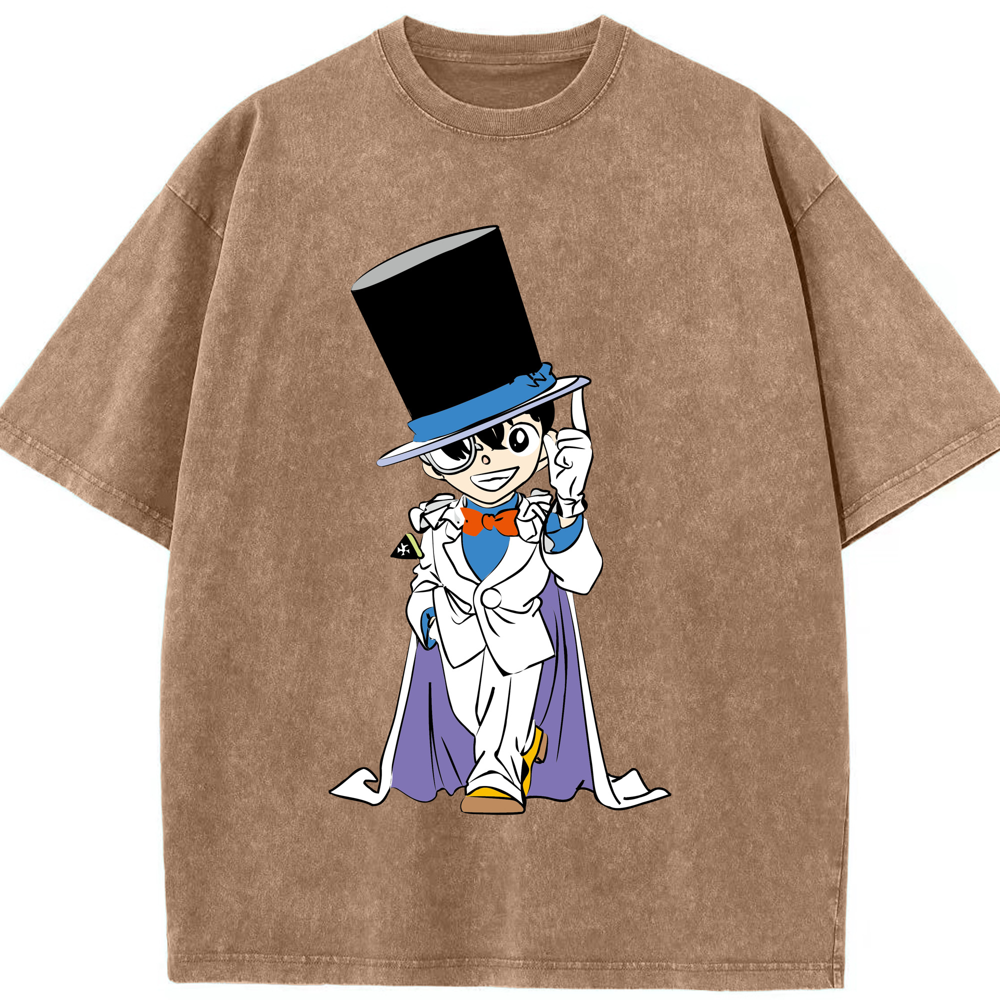 （画像用） 名探偵コナン 江戸川 コナン Detective Conan Conan Edogawa 綿100% ヴィンテージ風 半袖Tシャツ（フロントプリント）