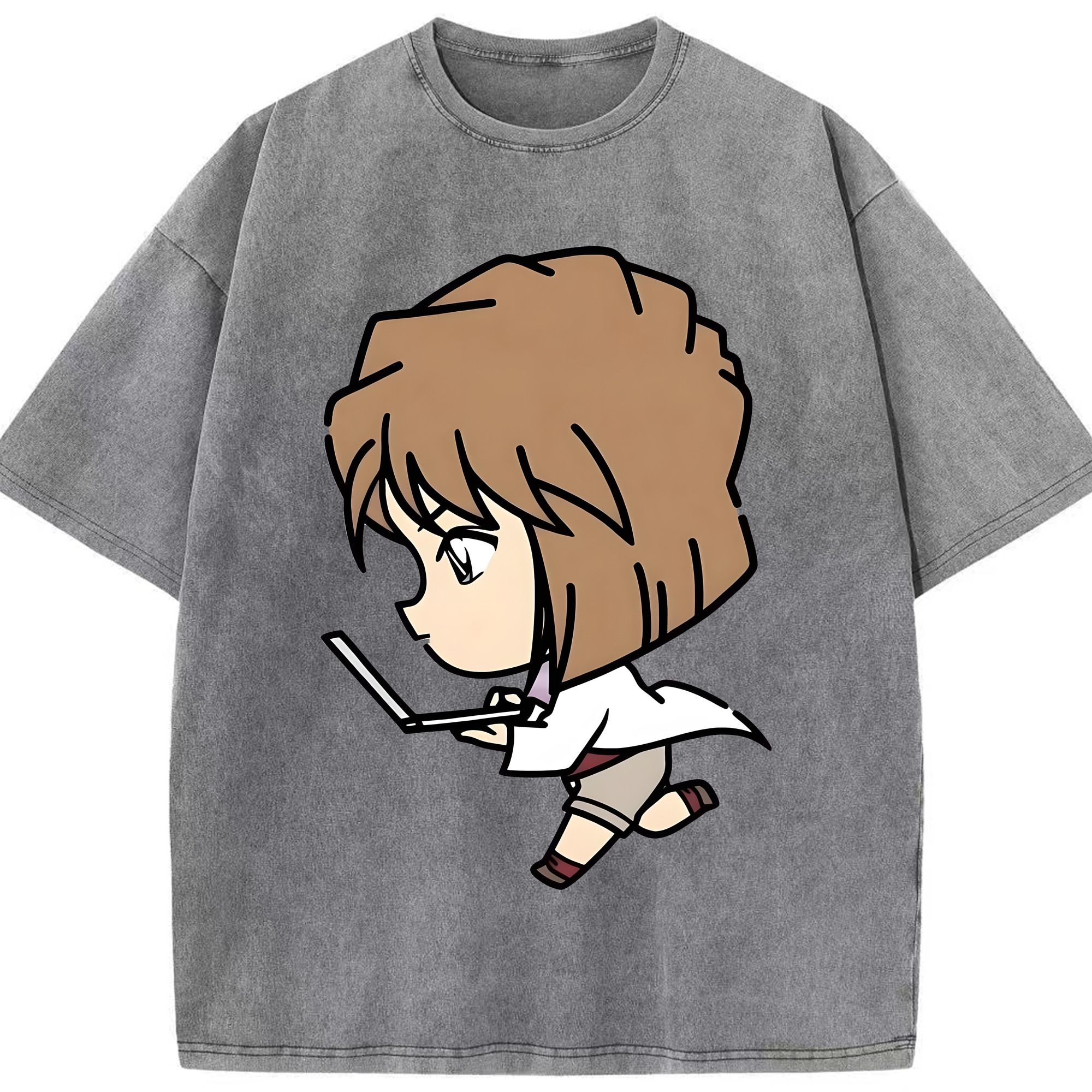 （画像用） 名探偵コナン 灰原 哀 はいばら あい Detective Conan Anita Hailey、Vi Graythorn Haibara Ai 綿100% ヴィンテージ風 半袖Tシャツ（フロントプリント）