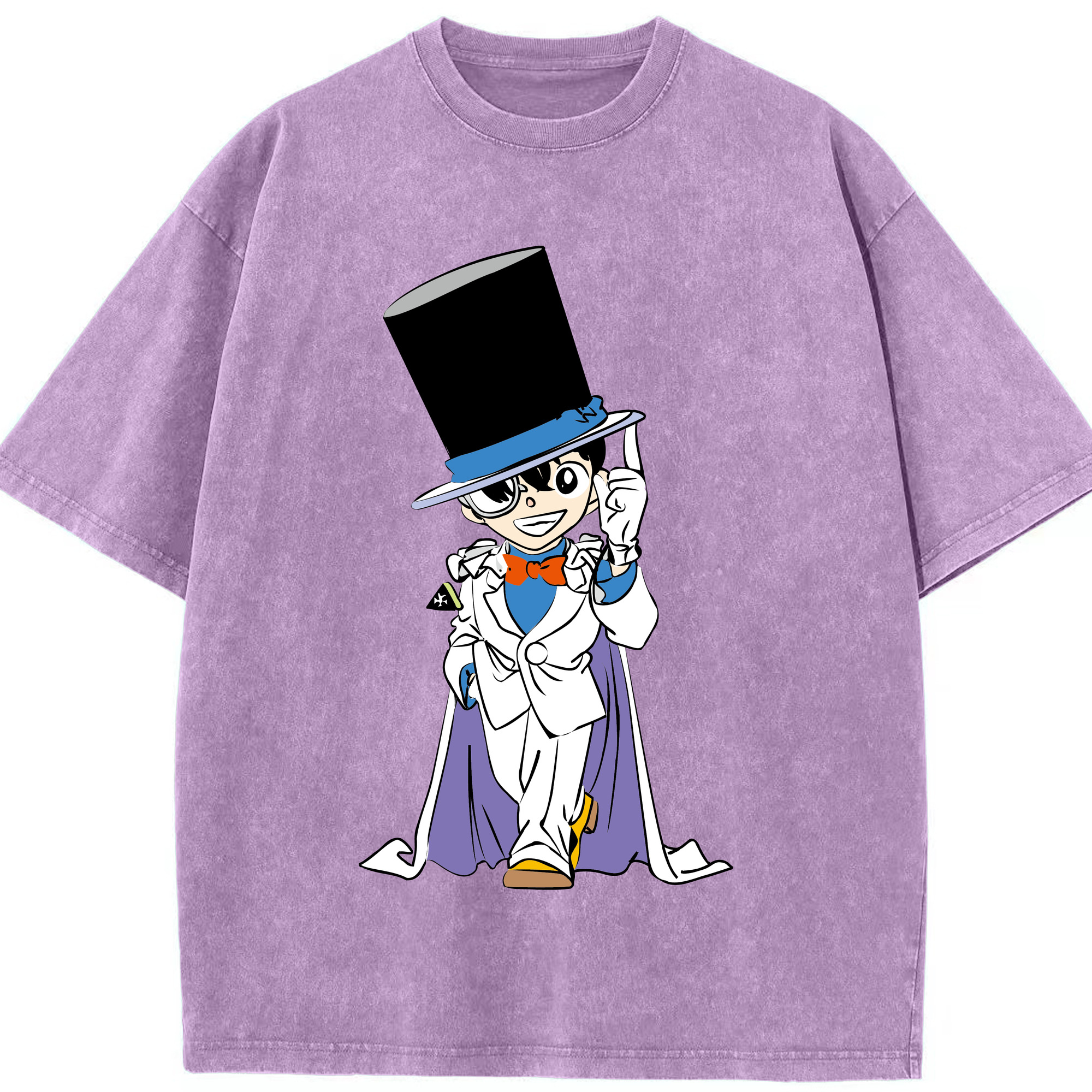 （画像用） 名探偵コナン 江戸川 コナン Detective Conan Conan Edogawa 綿100% ヴィンテージ風 半袖Tシャツ（フロントプリント）