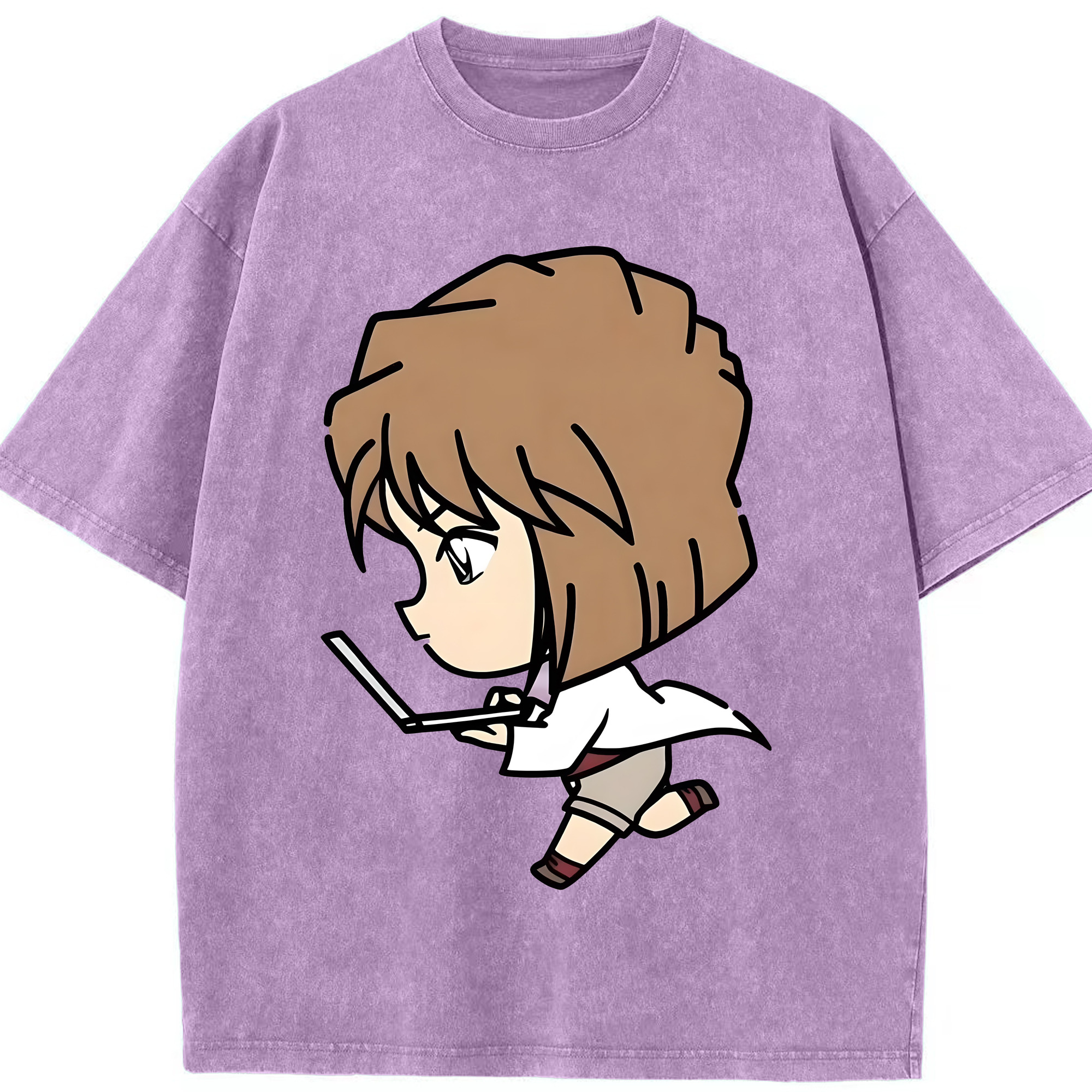 （画像用） 名探偵コナン 灰原 哀 はいばら あい Detective Conan Anita Hailey、Vi Graythorn Haibara Ai 綿100% ヴィンテージ風 半袖Tシャツ（フロントプリント）