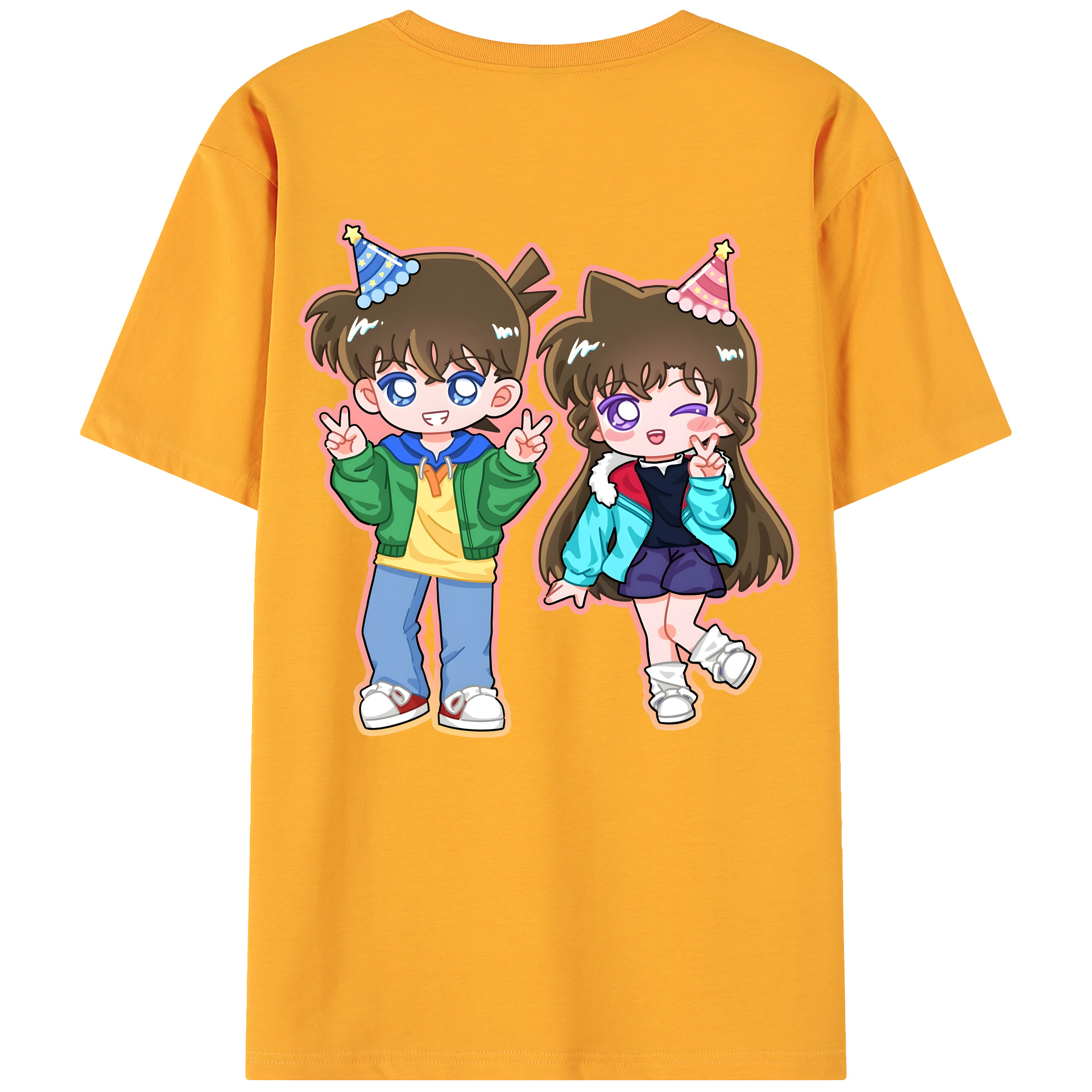 （画像用） 名探偵コナン 毛利 蘭 もうり らん、モーリ ラン Detective Conan Rachel Moore 綿100％ メンズ半袖Tシャツ（バックプリント） 通気性