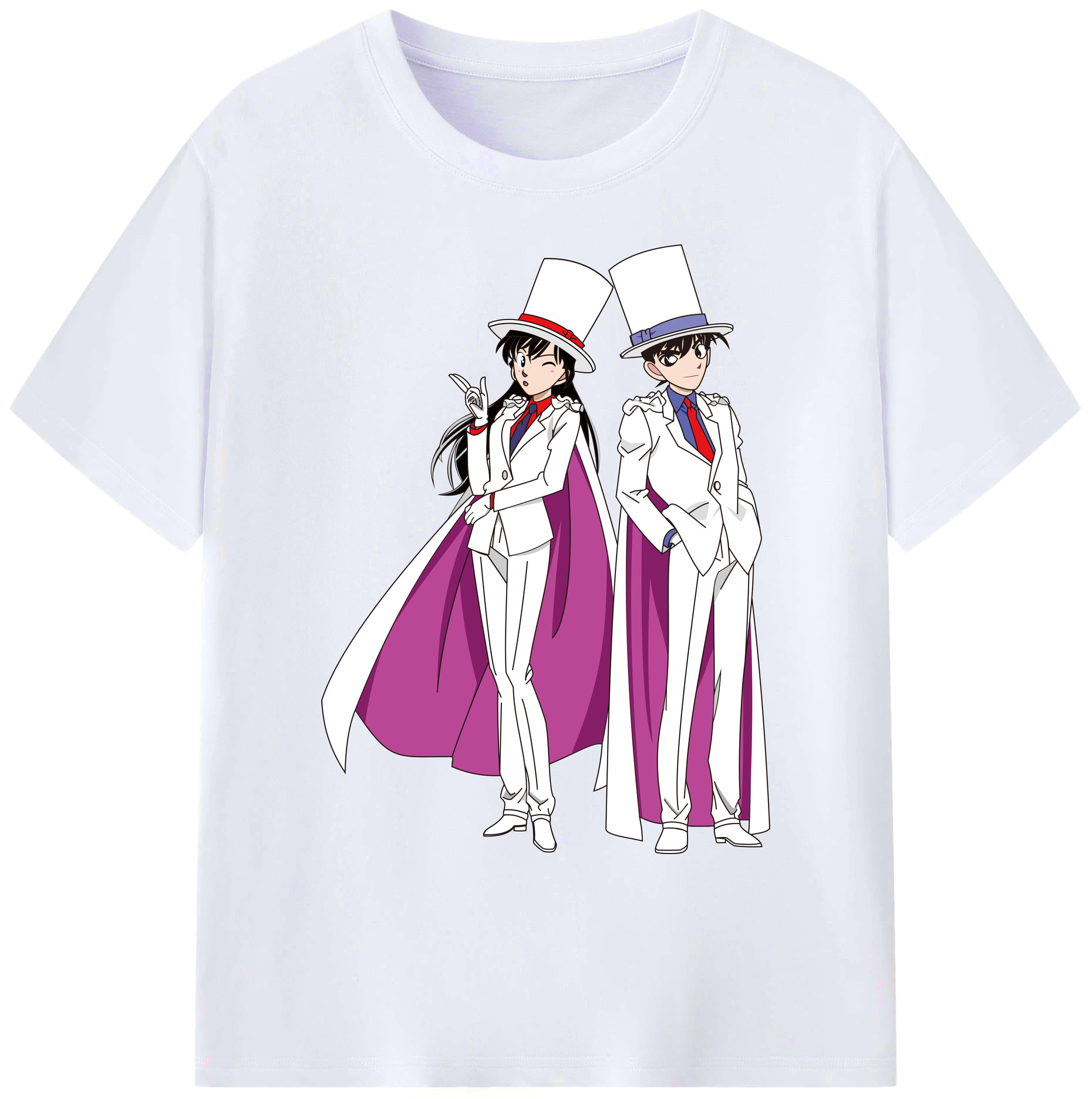 （画像用） 名探偵コナン くろば かいと Detective Conan Kuroba Kaito 綿100％ メンズ半袖Tシャツ｜肌触りやわらか＆通気性