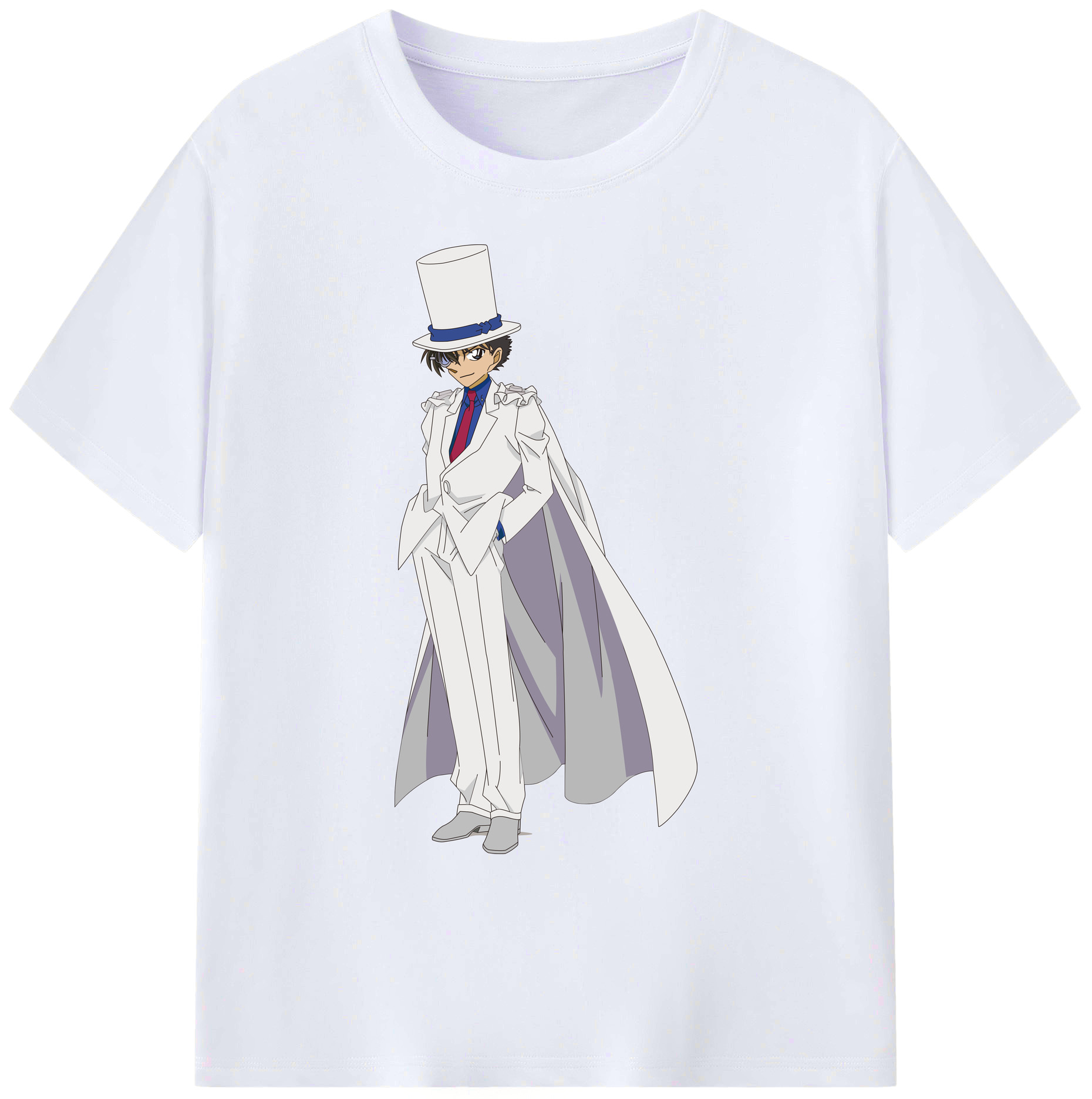 （画像用） 名探偵コナン くろば かいと Detective Conan Kuroba Kaito 綿100％ メンズ半袖Tシャツ｜肌触りやわらか＆通気性