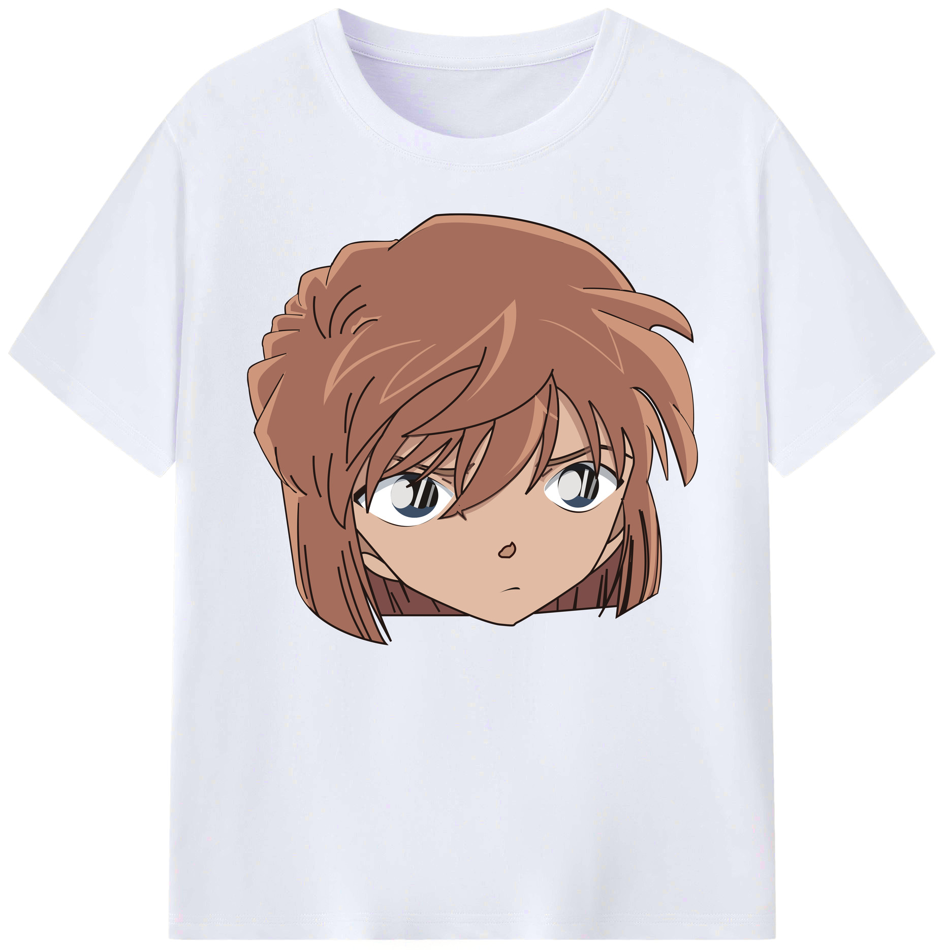 （画像用） 名探偵コナン 灰原 哀 はいばら あい Detective Conan Anita Hailey、Vi Graythorn Haibara Ai 綿100％ メンズ半袖Tシャツ｜肌触りやわらか＆通気性