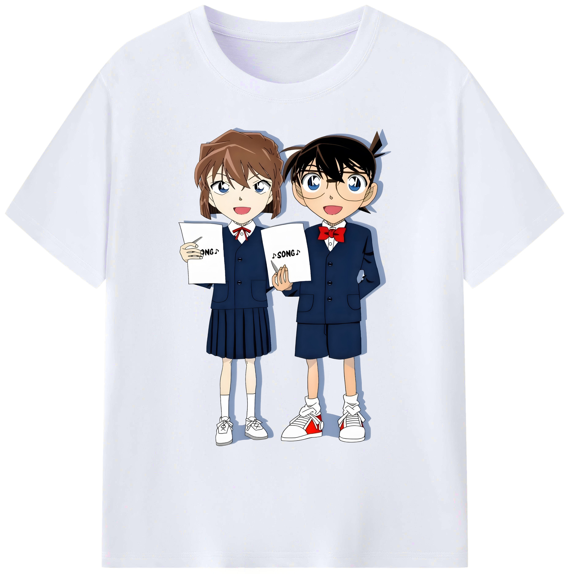 （画像用） 名探偵コナン 灰原 哀 はいばら あい Detective Conan Anita Hailey、Vi Graythorn Haibara Ai 綿100％ メンズ半袖Tシャツ｜肌触りやわらか＆通気性