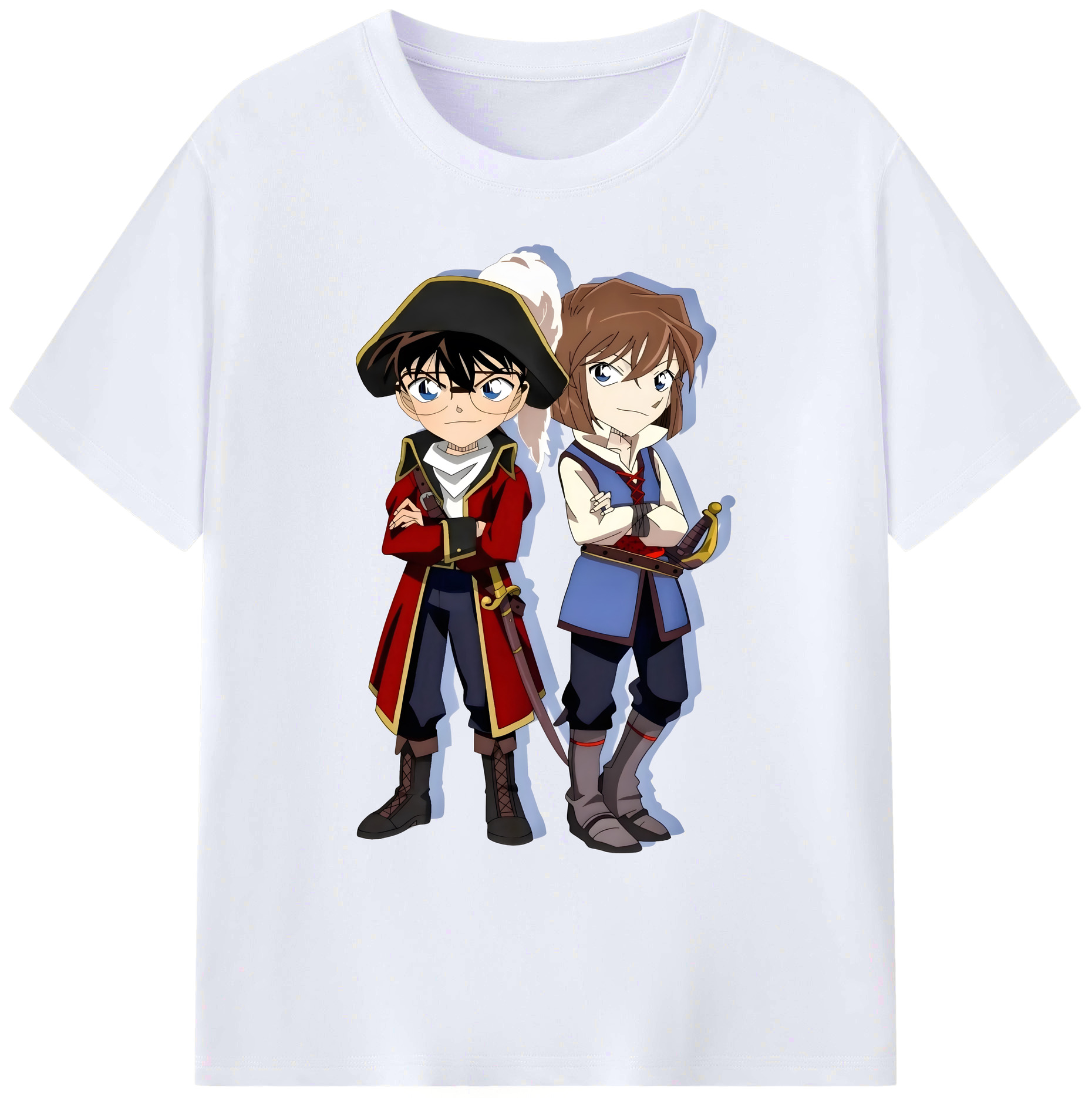 （画像用） 名探偵コナン 灰原 哀 はいばら あい Detective Conan Anita Hailey、Vi Graythorn Haibara Ai 綿100％ メンズ半袖Tシャツ｜肌触りやわらか＆通気性