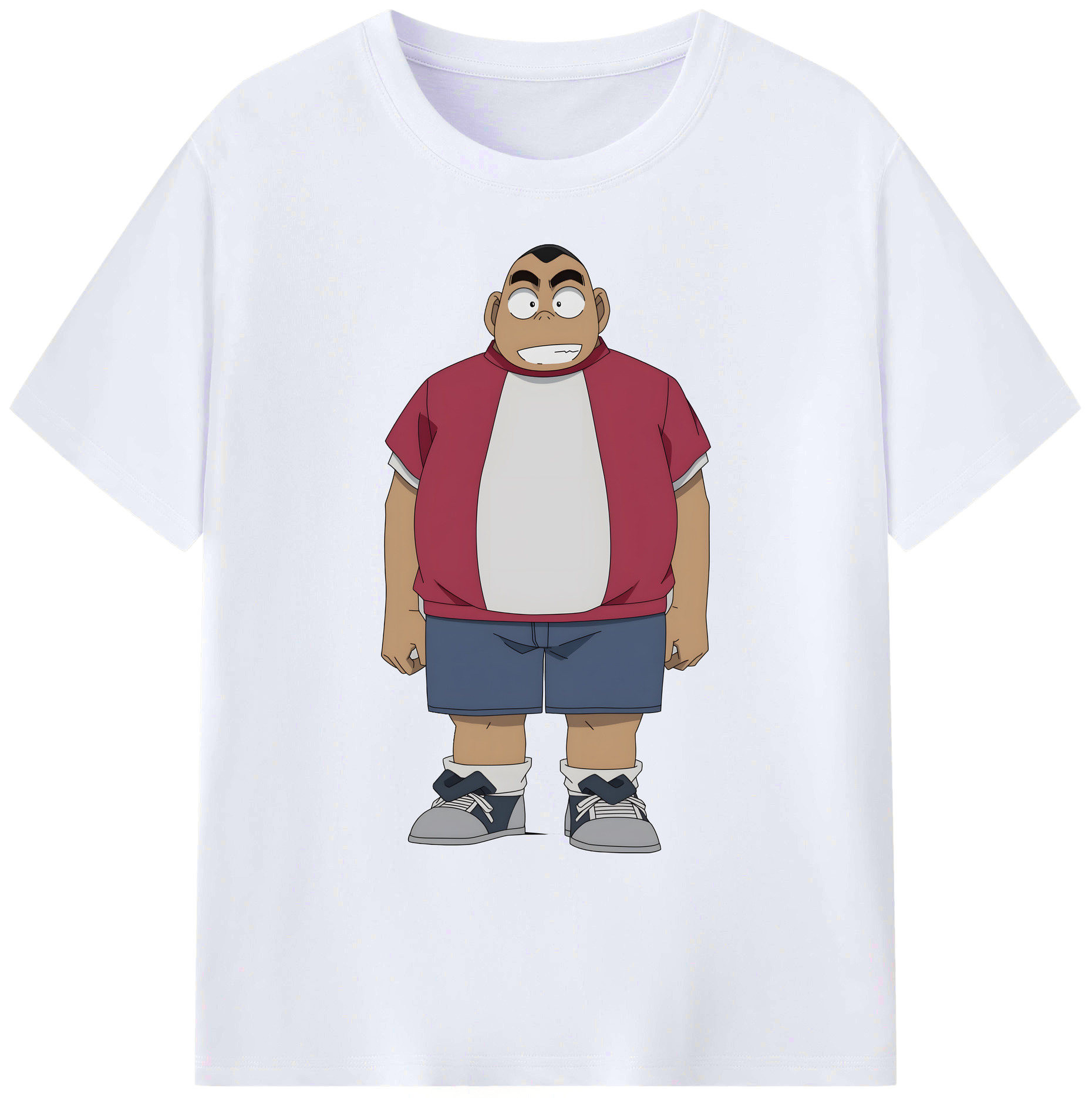 （画像用） 名探偵コナン 小嶋 元太 こじま げんた Detective Conan Kojima Genta 綿100％ メンズ半袖Tシャツ｜肌触りやわらか＆通気性
