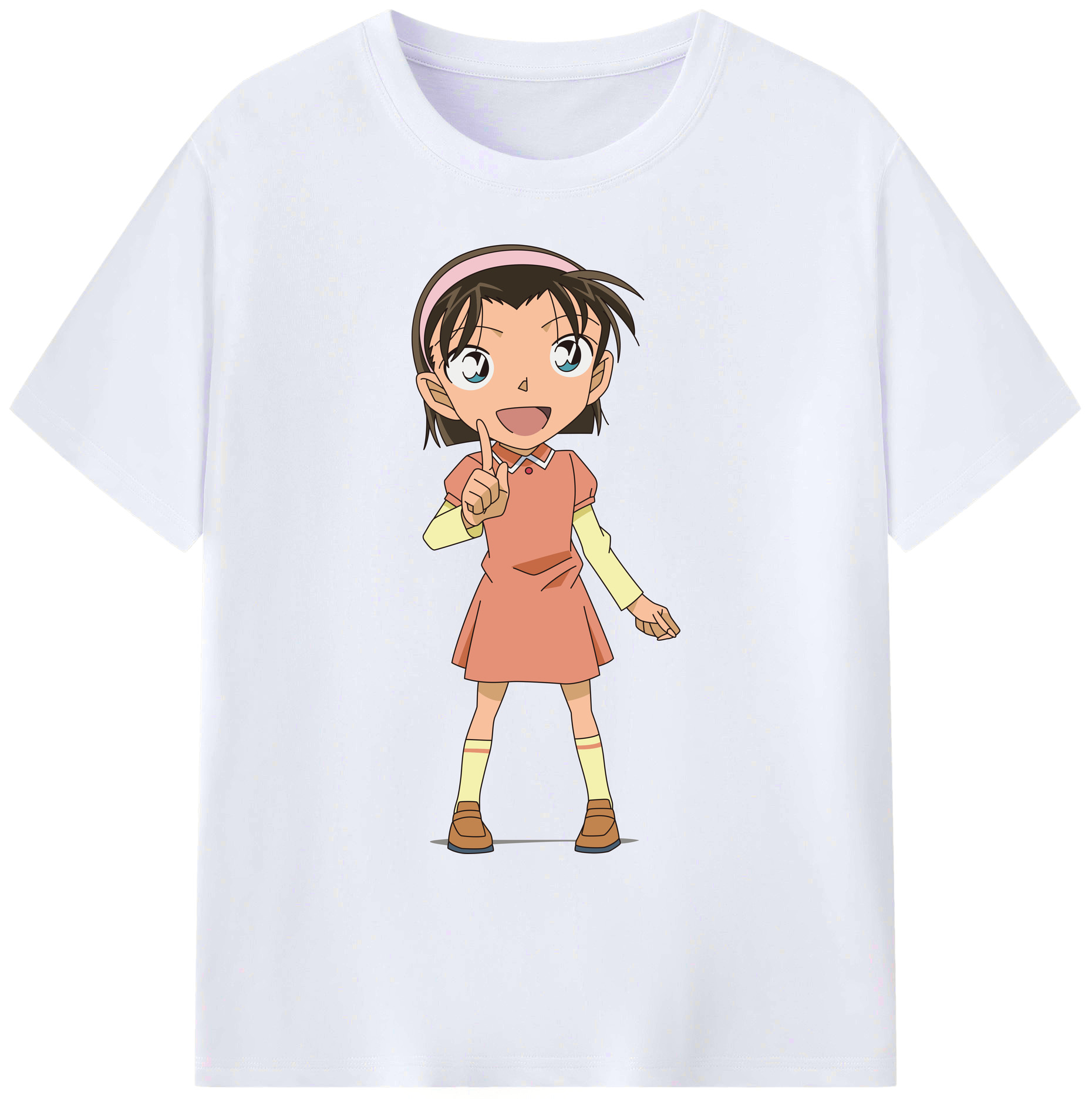 （画像用） 名探偵コナン 吉田 歩美 よしだ あゆみ Detective Conan my Yeager 綿100％ メンズ半袖Tシャツ｜肌触りやわらか＆通気性