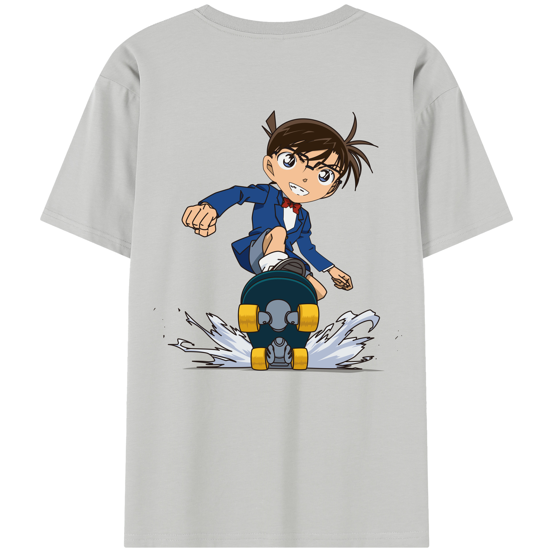 （画像用） 名探偵コナン 江戸川 コナン Detective Conan Conan Edogawa レディース半袖Tシャツ(バックプリント)