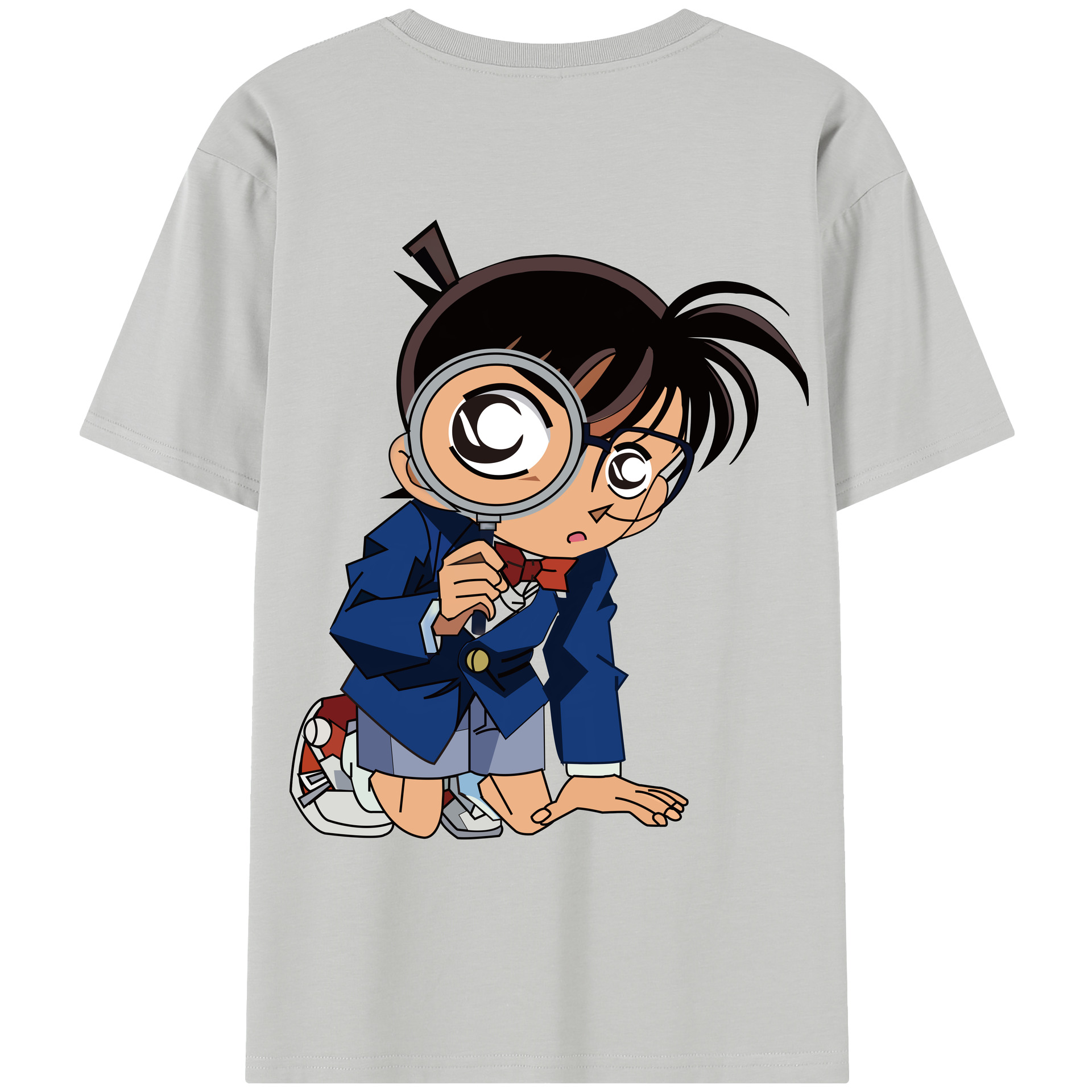 （画像用） 名探偵コナン 江戸川 コナン Detective Conan Conan Edogawa レディース半袖Tシャツ(バックプリント)