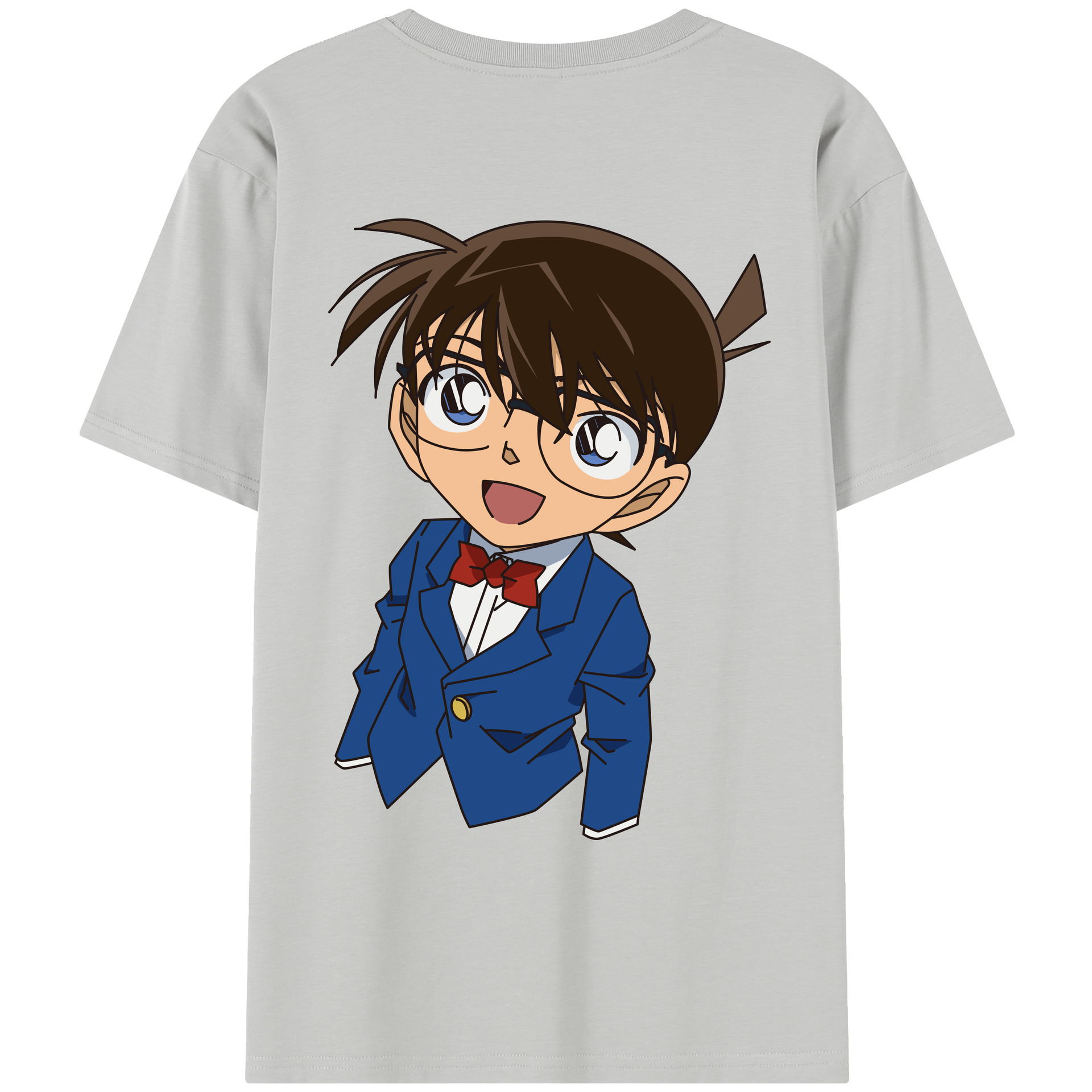 （画像用） 名探偵コナン 江戸川 コナン Detective Conan Conan Edogawa レディース半袖Tシャツ(バックプリント)