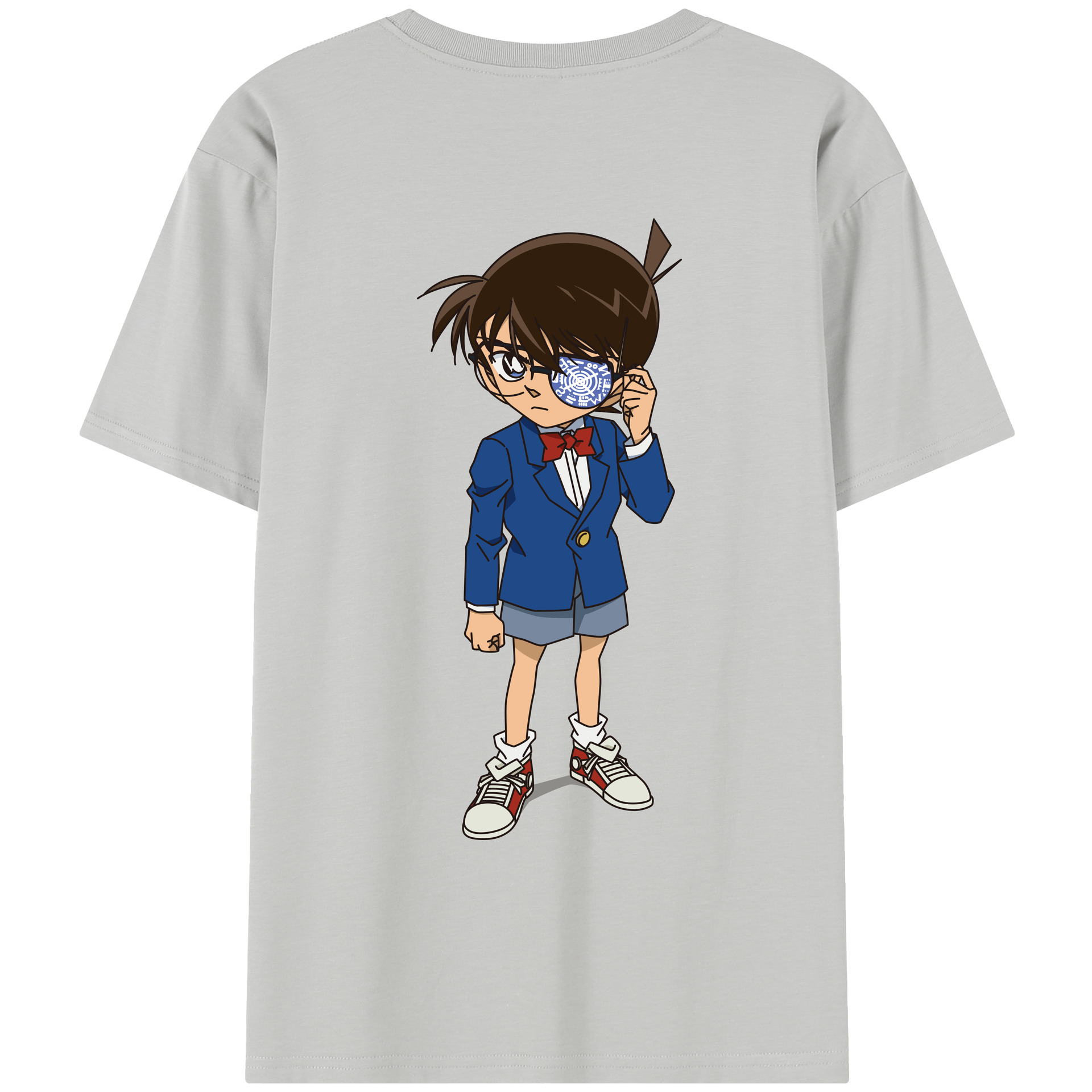 （画像用） 名探偵コナン 江戸川 コナン Detective Conan Conan Edogawa レディース半袖Tシャツ(バックプリント)