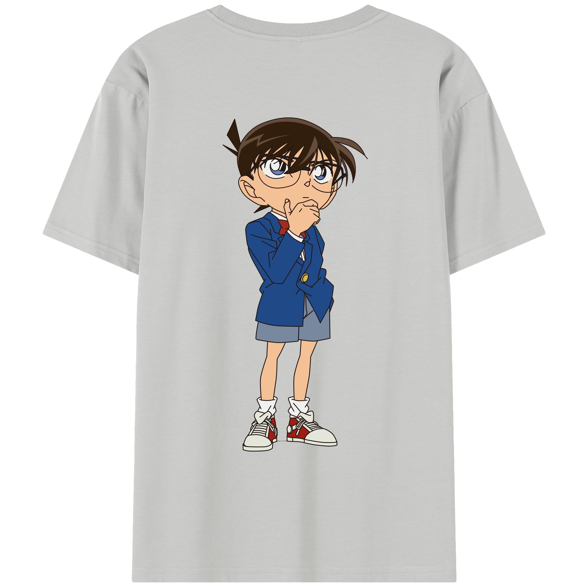 （画像用） 名探偵コナン 江戸川 コナン Detective Conan Conan Edogawa レディース半袖Tシャツ(バックプリント)