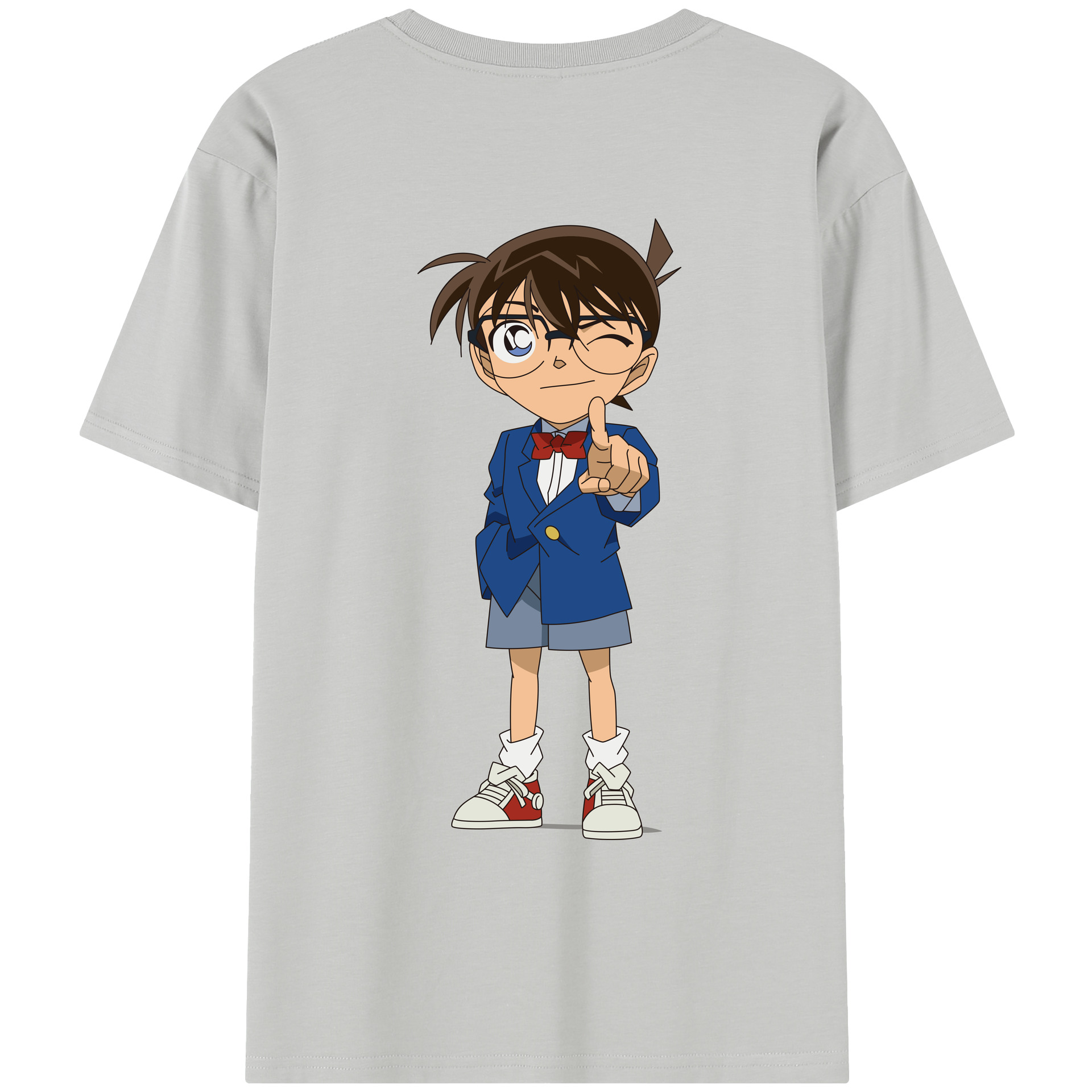 （画像用） 名探偵コナン 江戸川 コナン Detective Conan Conan Edogawa レディース半袖Tシャツ(バックプリント)