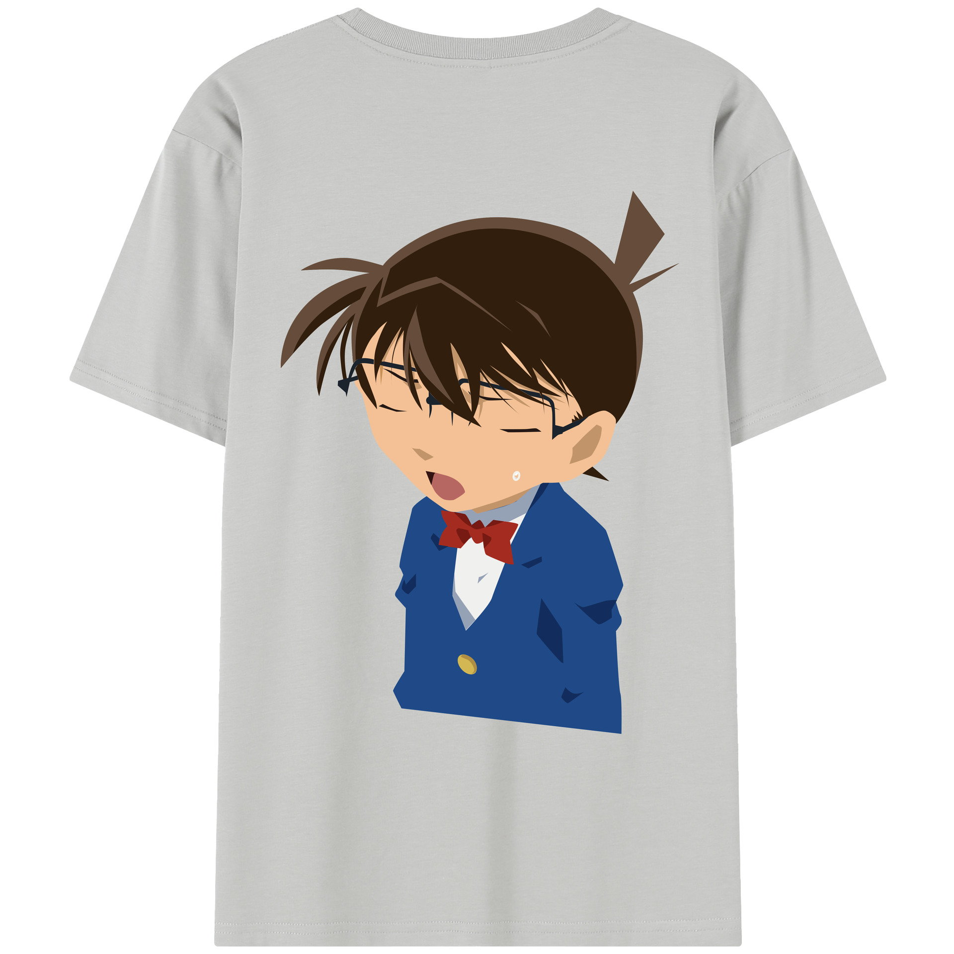 （画像用） 名探偵コナン 江戸川 コナン Detective Conan Conan Edogawa レディース半袖Tシャツ(バックプリント)