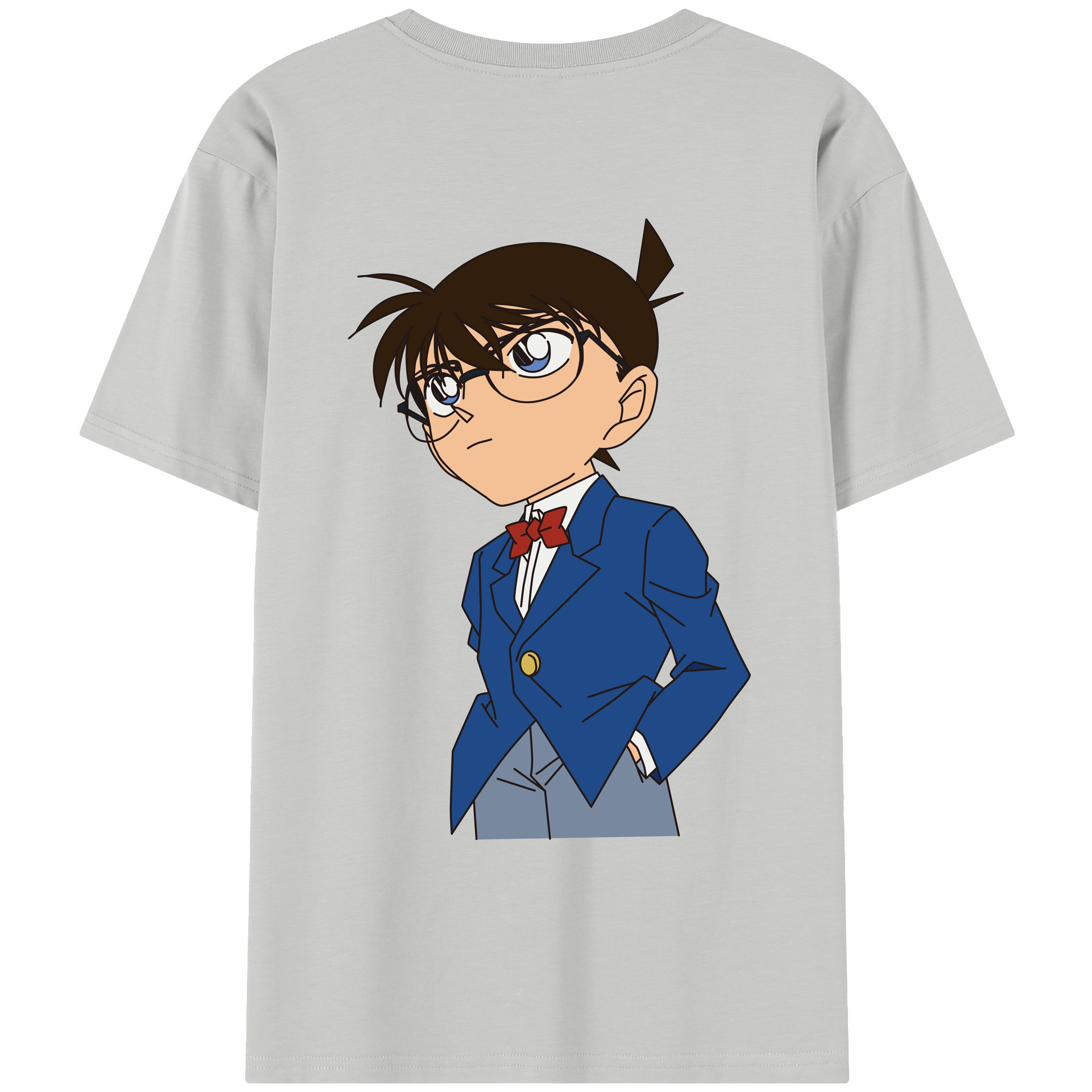 （画像用） 名探偵コナン 江戸川 コナン Detective Conan Conan Edogawa レディース半袖Tシャツ(バックプリント)