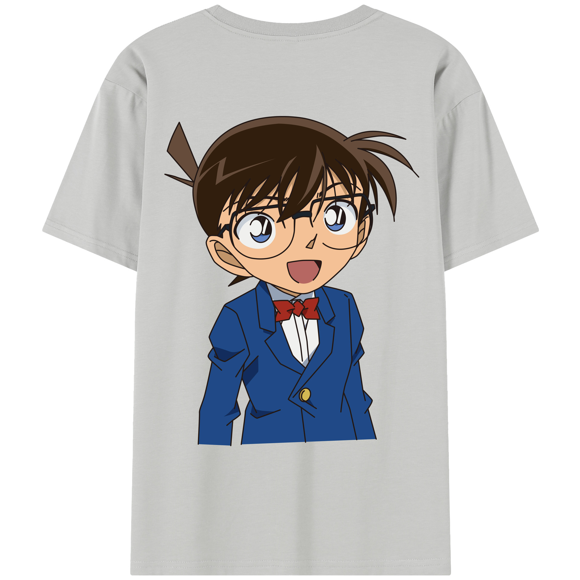 （画像用） 名探偵コナン 江戸川 コナン Detective Conan Conan Edogawa レディース半袖Tシャツ(バックプリント)
