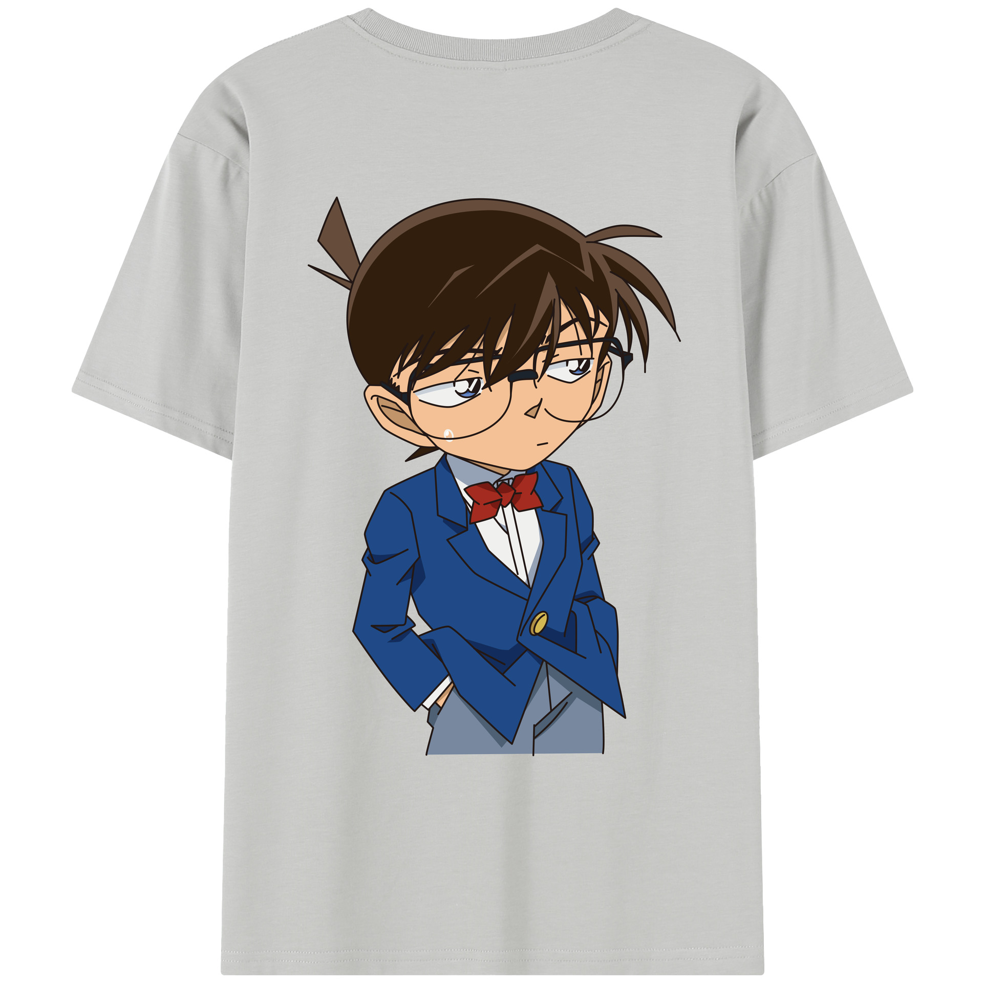 （画像用） 名探偵コナン 江戸川 コナン Detective Conan Conan Edogawa レディース半袖Tシャツ(バックプリント)