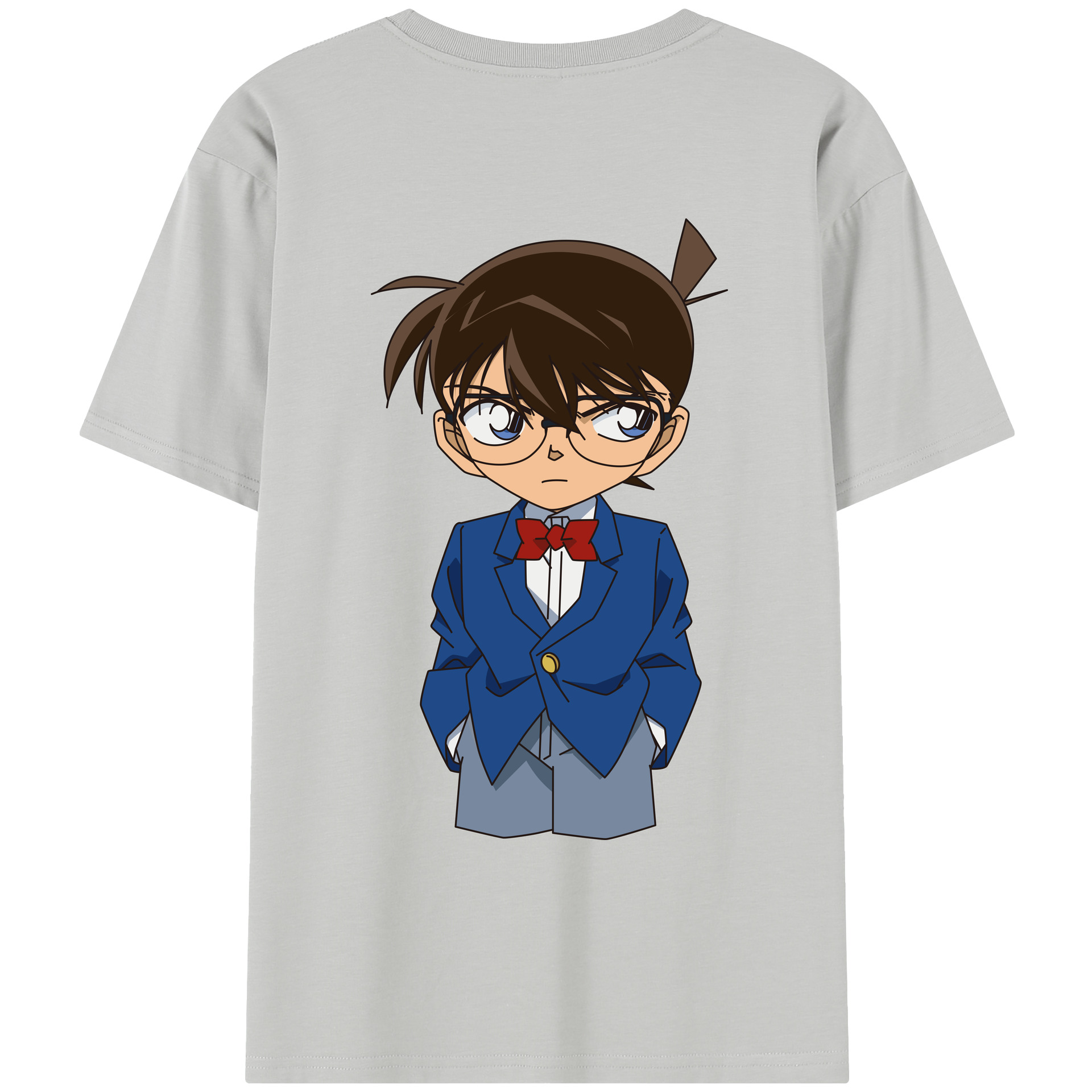 （画像用） 名探偵コナン 江戸川 コナン Detective Conan Conan Edogawa レディース半袖Tシャツ(バックプリント)