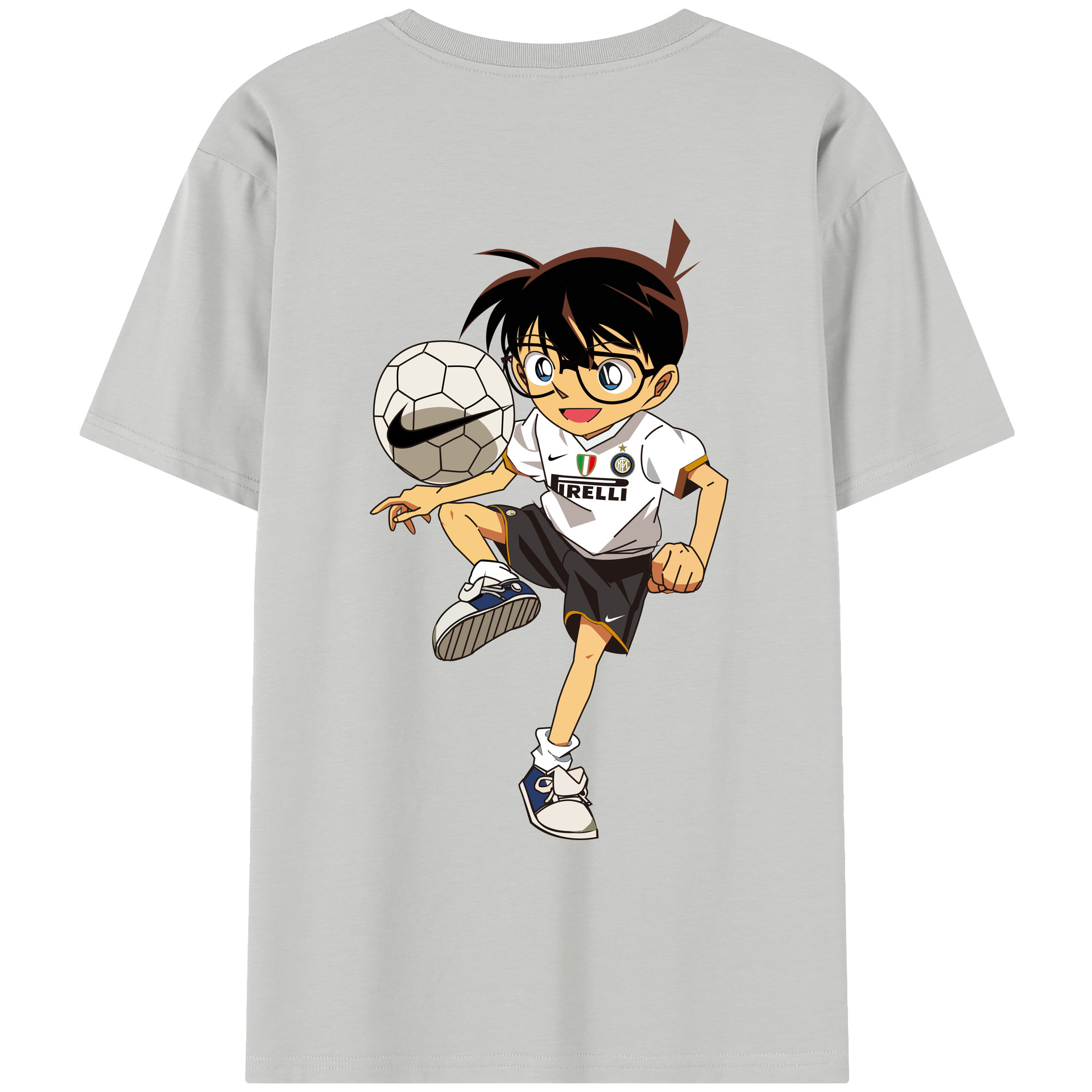 （画像用） 名探偵コナン 江戸川 コナン Detective Conan Conan Edogawa レディース半袖Tシャツ(バックプリント)