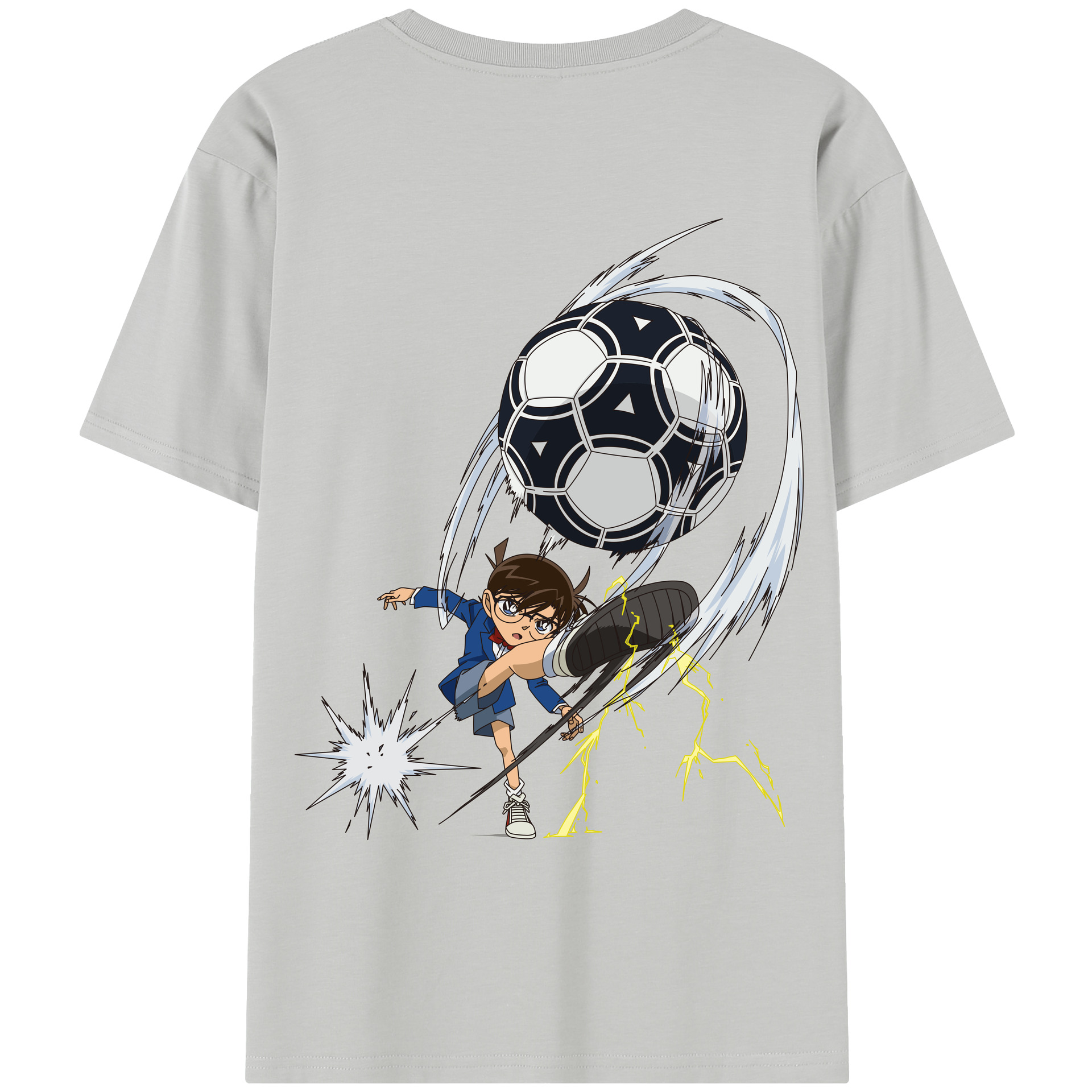 （画像用） 名探偵コナン 江戸川 コナン Detective Conan Conan Edogawa レディース半袖Tシャツ(バックプリント)