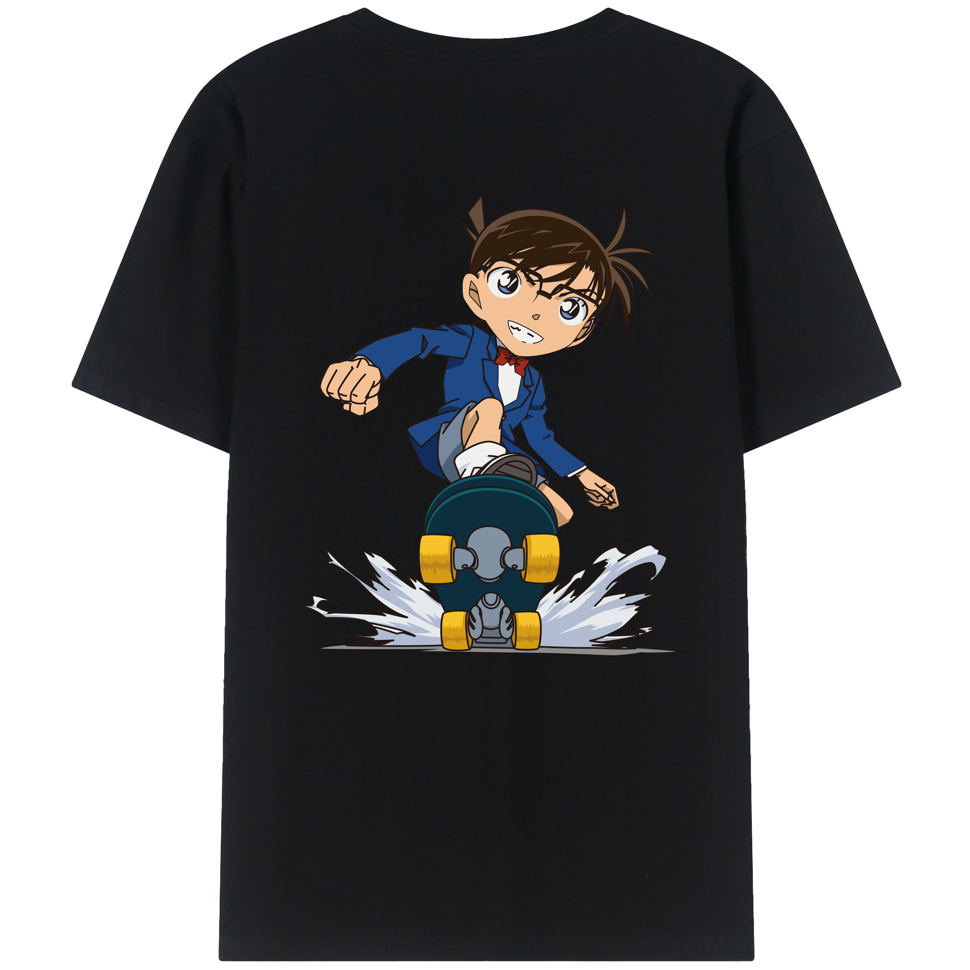 （画像用） 名探偵コナン 江戸川 コナン Detective Conan Conan Edogawa レディース半袖Tシャツ(バックプリント)