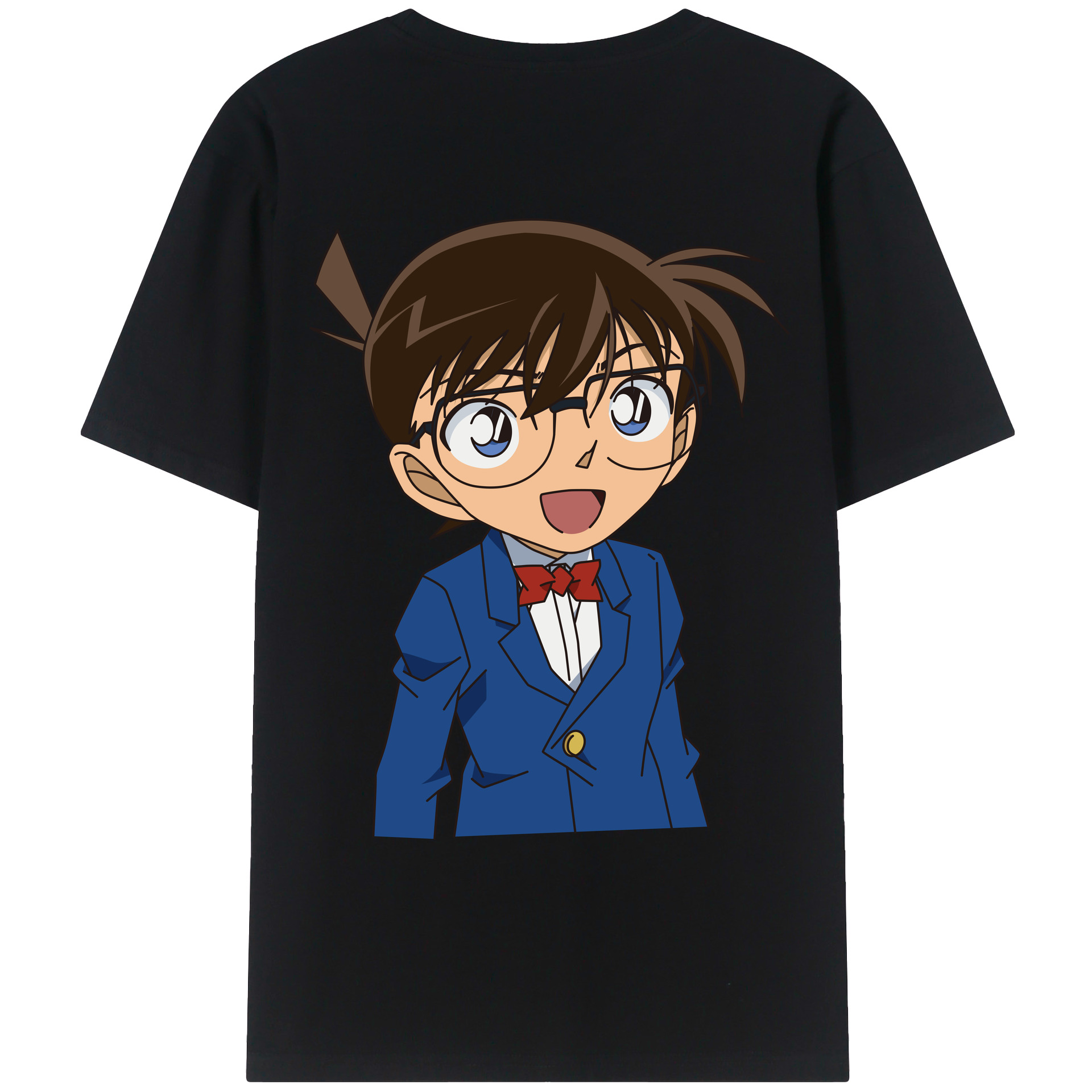 （画像用） 名探偵コナン 江戸川 コナン Detective Conan Conan Edogawa レディース半袖Tシャツ(バックプリント)