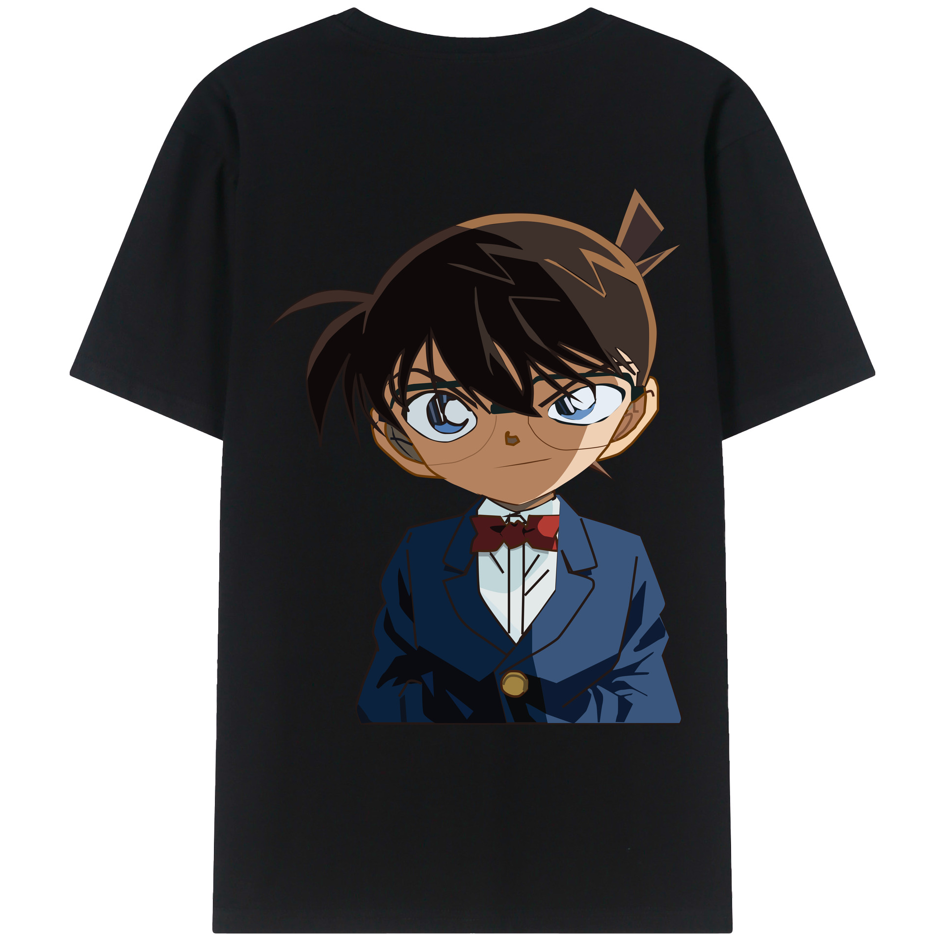 （画像用） 名探偵コナン 江戸川 コナン Detective Conan Conan Edogawa レディース半袖Tシャツ(バックプリント)