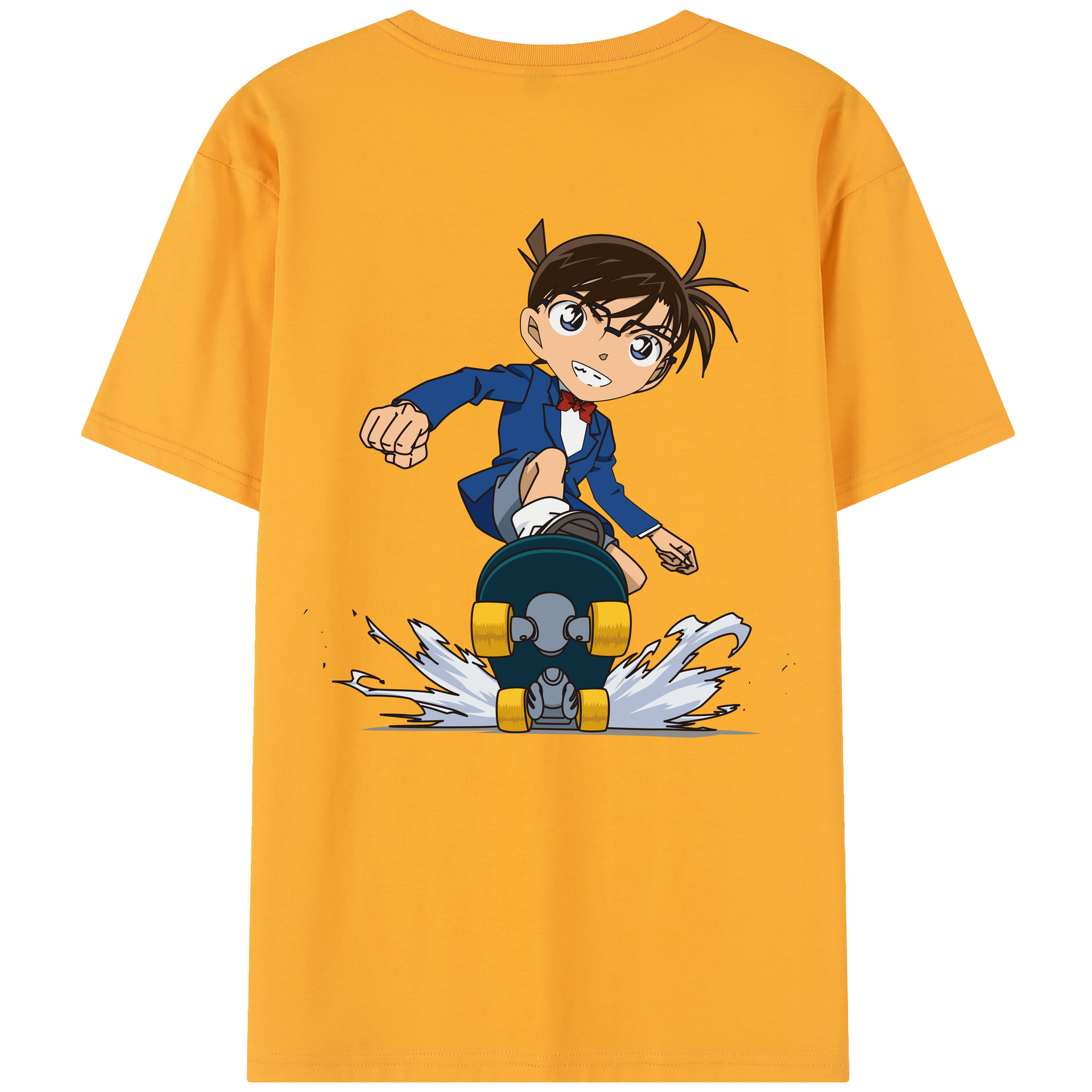 （画像用） 名探偵コナン 江戸川 コナン Detective Conan Conan Edogawa レディース半袖Tシャツ(バックプリント)
