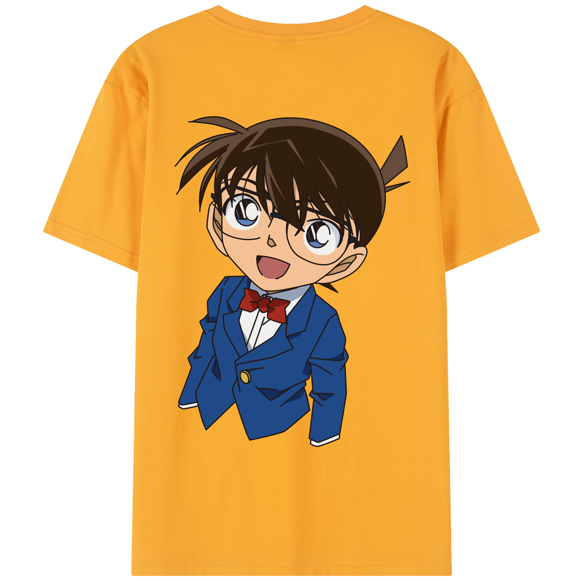 （画像用） 名探偵コナン 江戸川 コナン Detective Conan Conan Edogawa レディース半袖Tシャツ(バックプリント)
