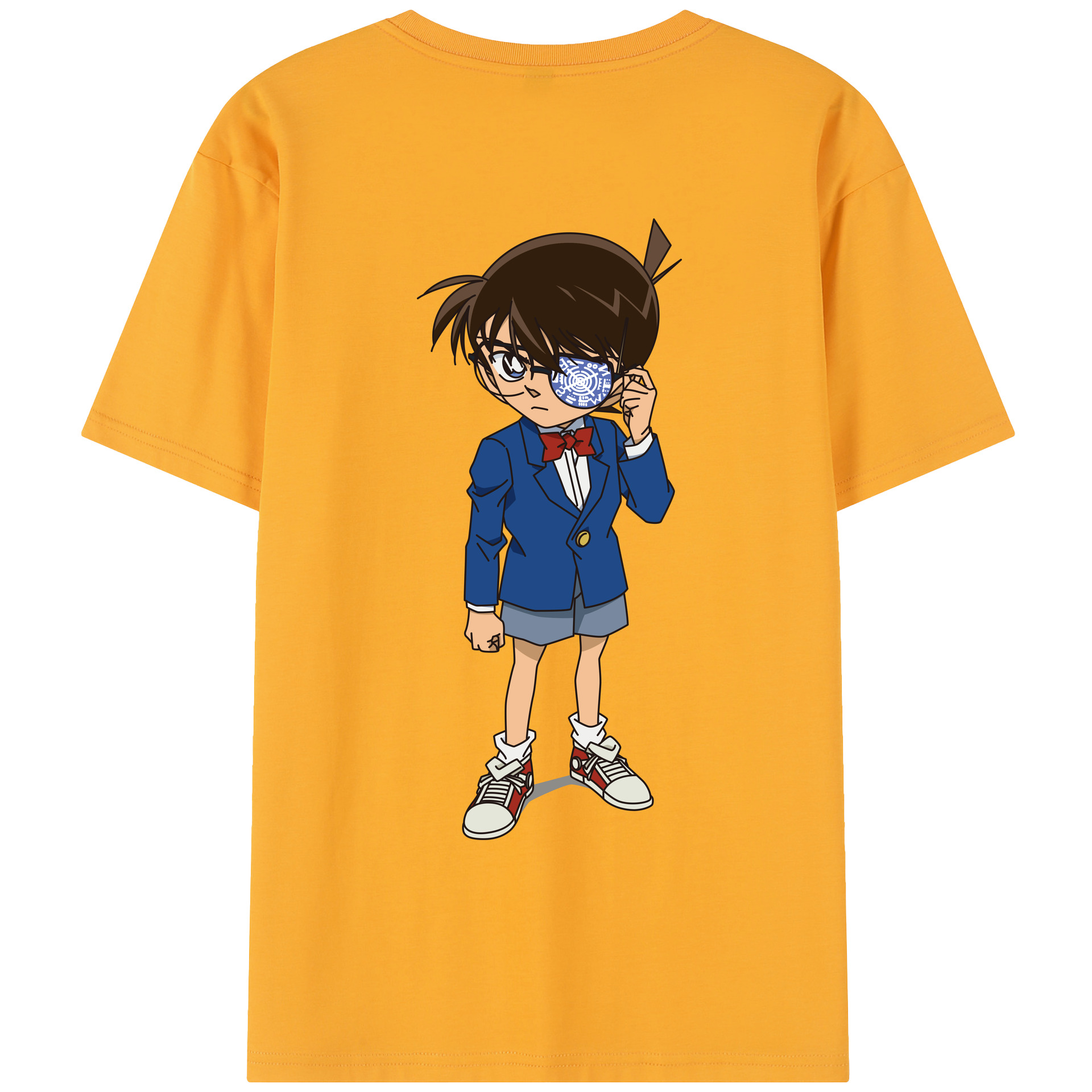 （画像用） 名探偵コナン 江戸川 コナン Detective Conan Conan Edogawa レディース半袖Tシャツ(バックプリント)