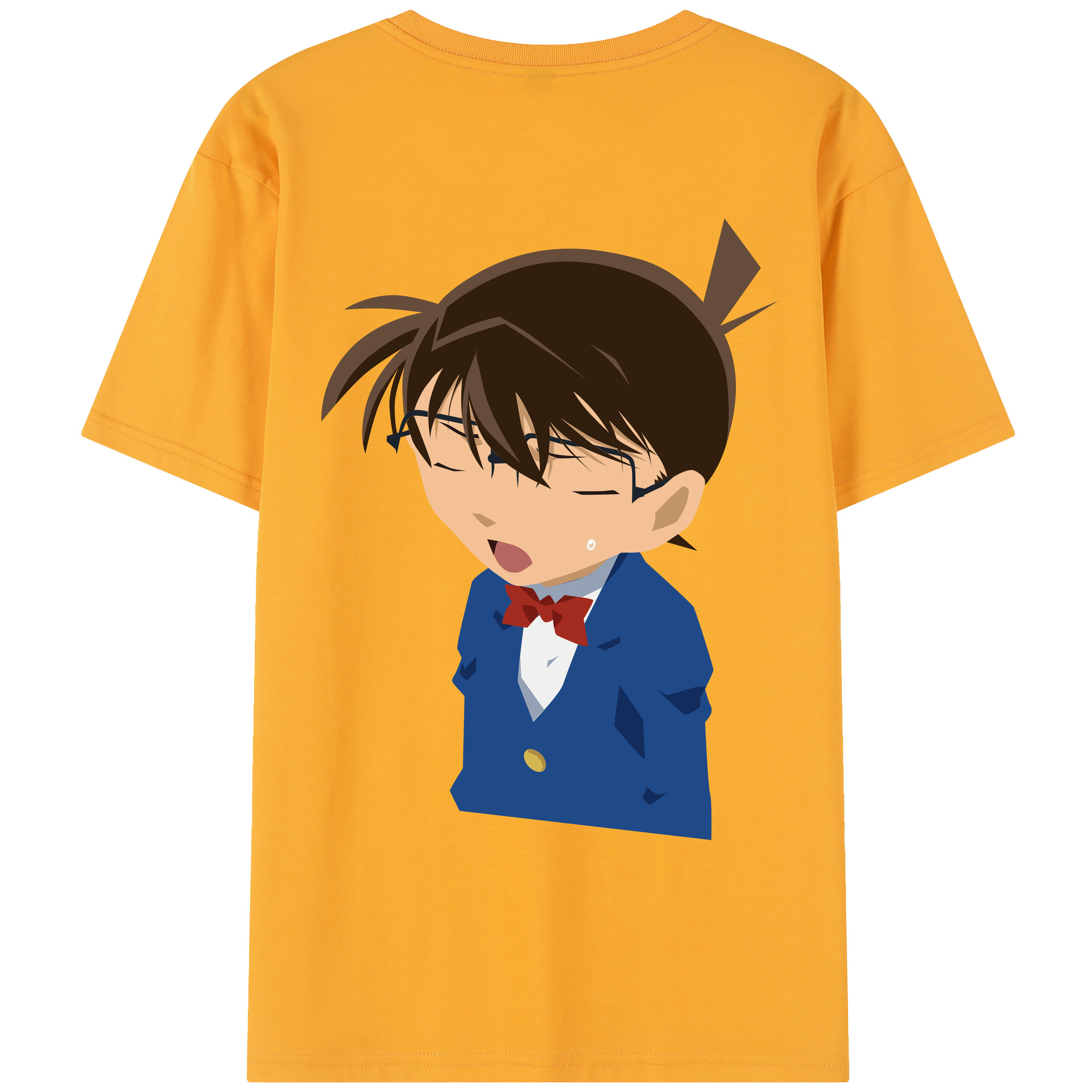 （画像用） 名探偵コナン 江戸川 コナン Detective Conan Conan Edogawa レディース半袖Tシャツ(バックプリント)