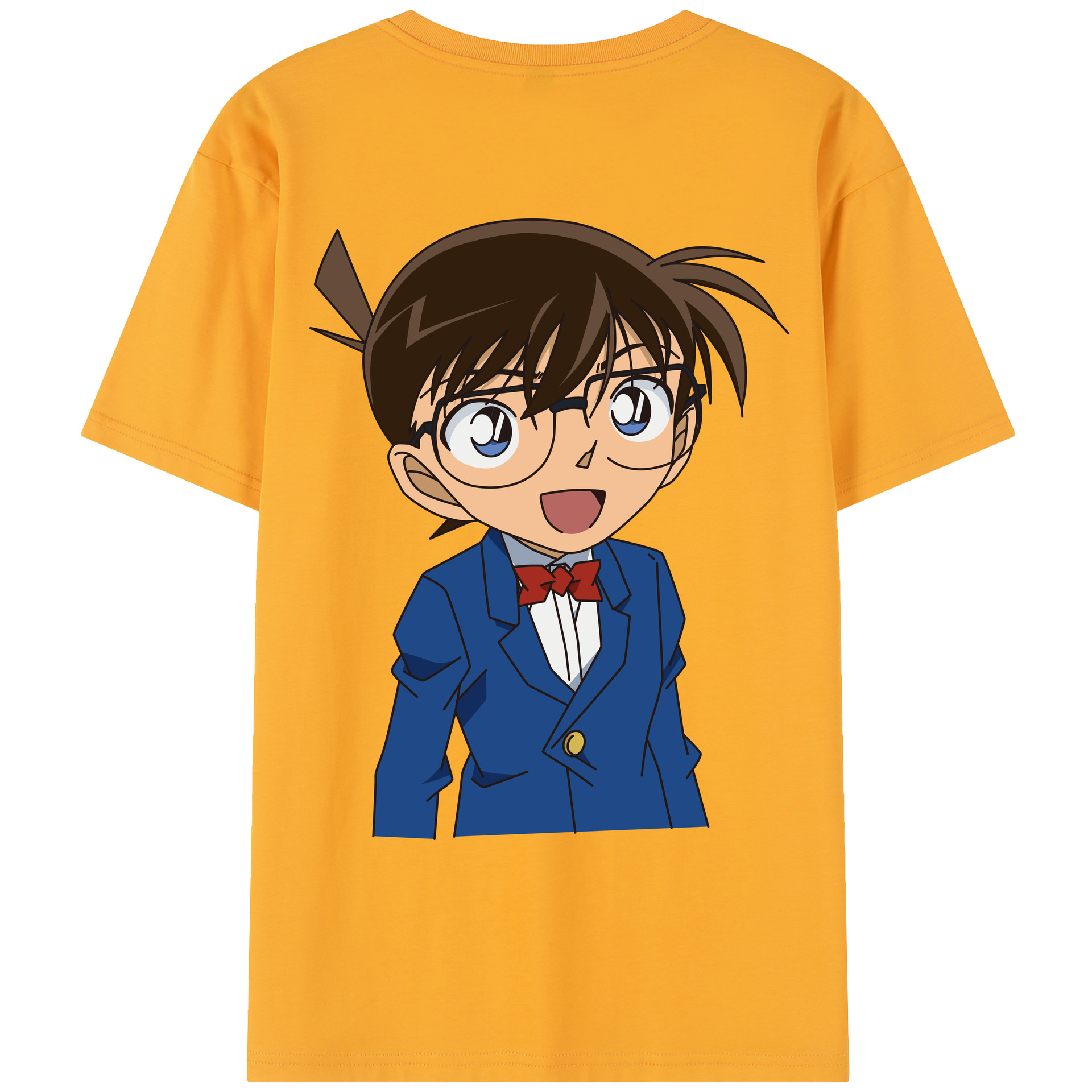 （画像用） 名探偵コナン 江戸川 コナン Detective Conan Conan Edogawa レディース半袖Tシャツ(バックプリント)
