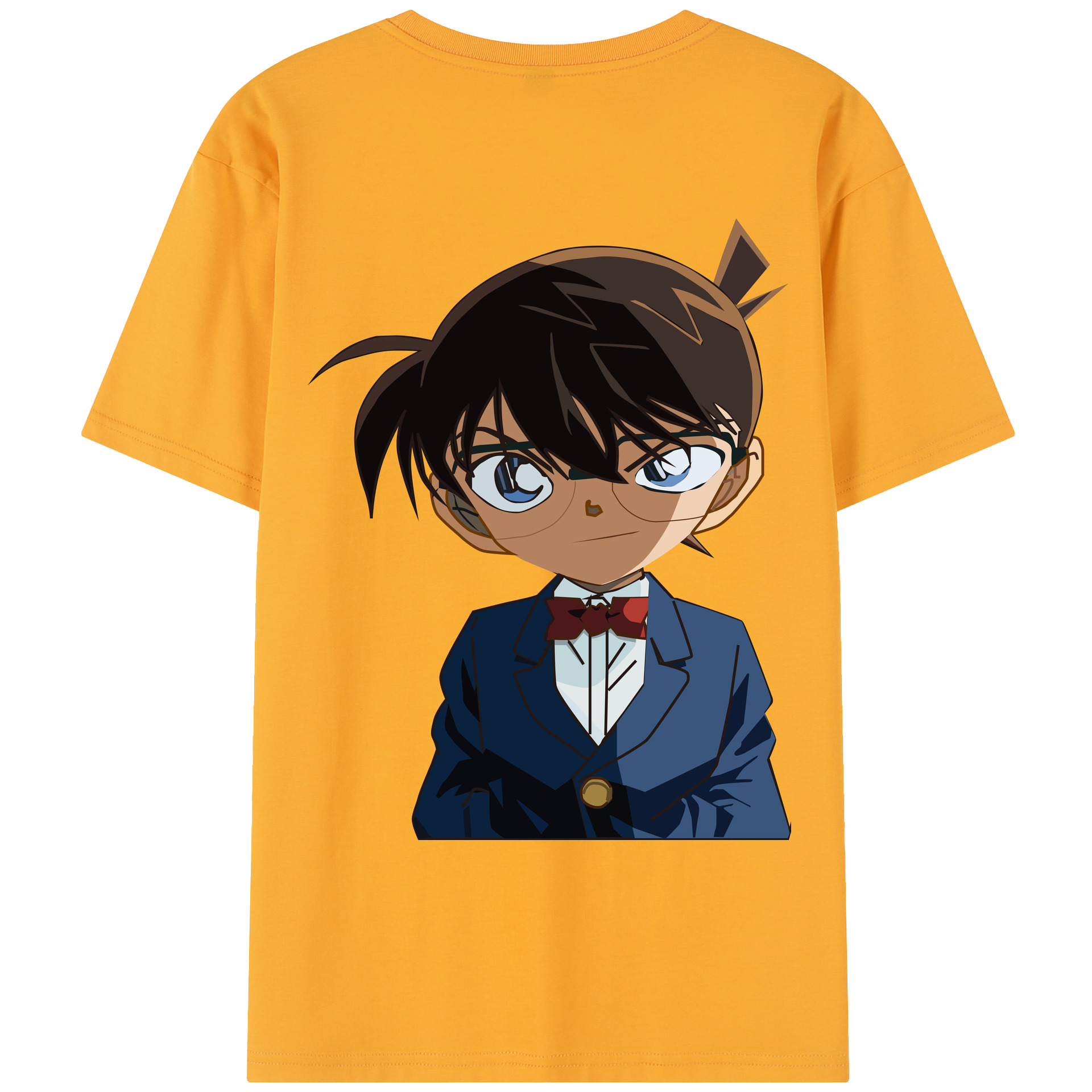 （画像用） 名探偵コナン 江戸川 コナン Detective Conan Conan Edogawa レディース半袖Tシャツ(バックプリント)