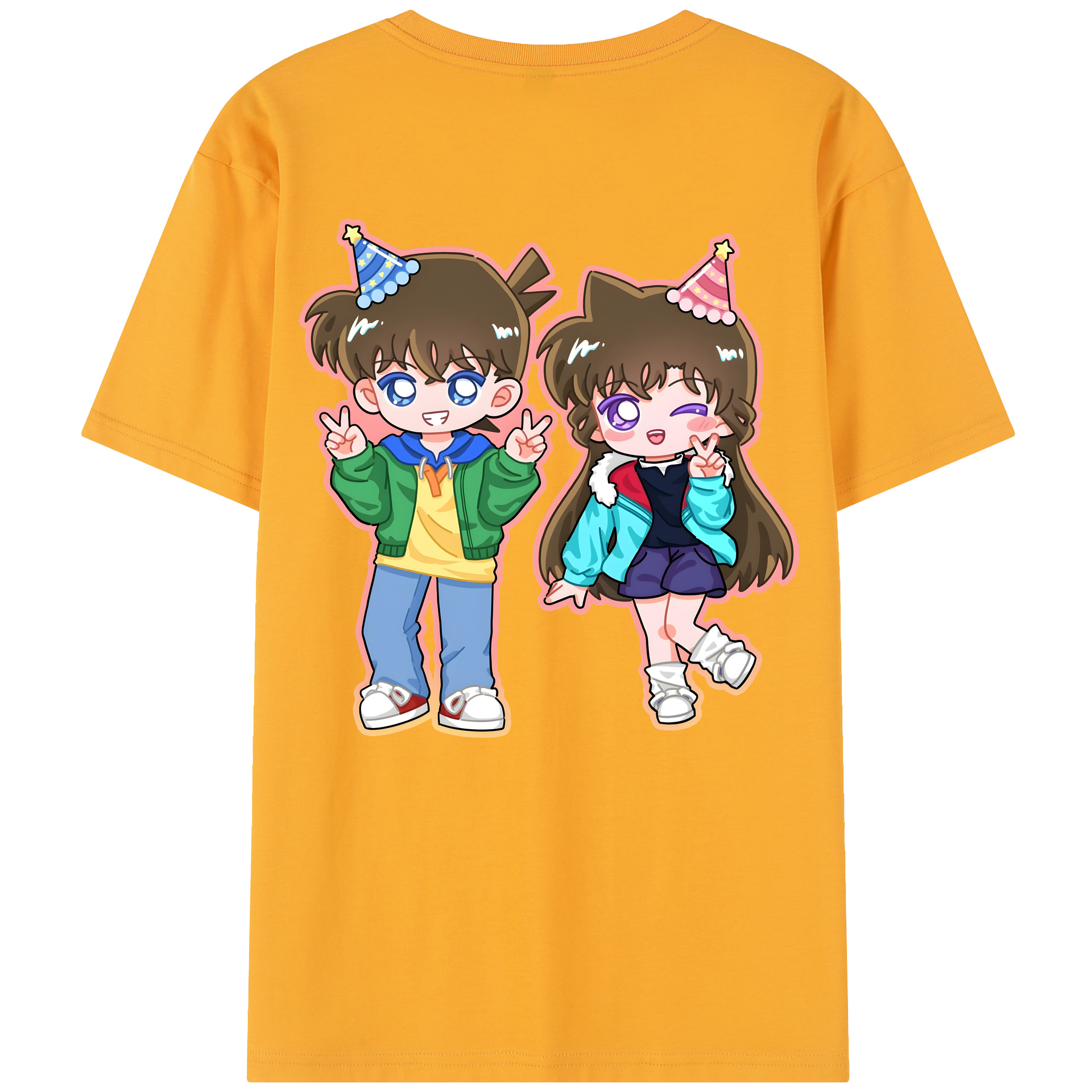 （画像用） 名探偵コナン 毛利 蘭 もうり らん、モーリ ラン Detective Conan Rachel Moore レディース半袖Tシャツ(バックプリント)