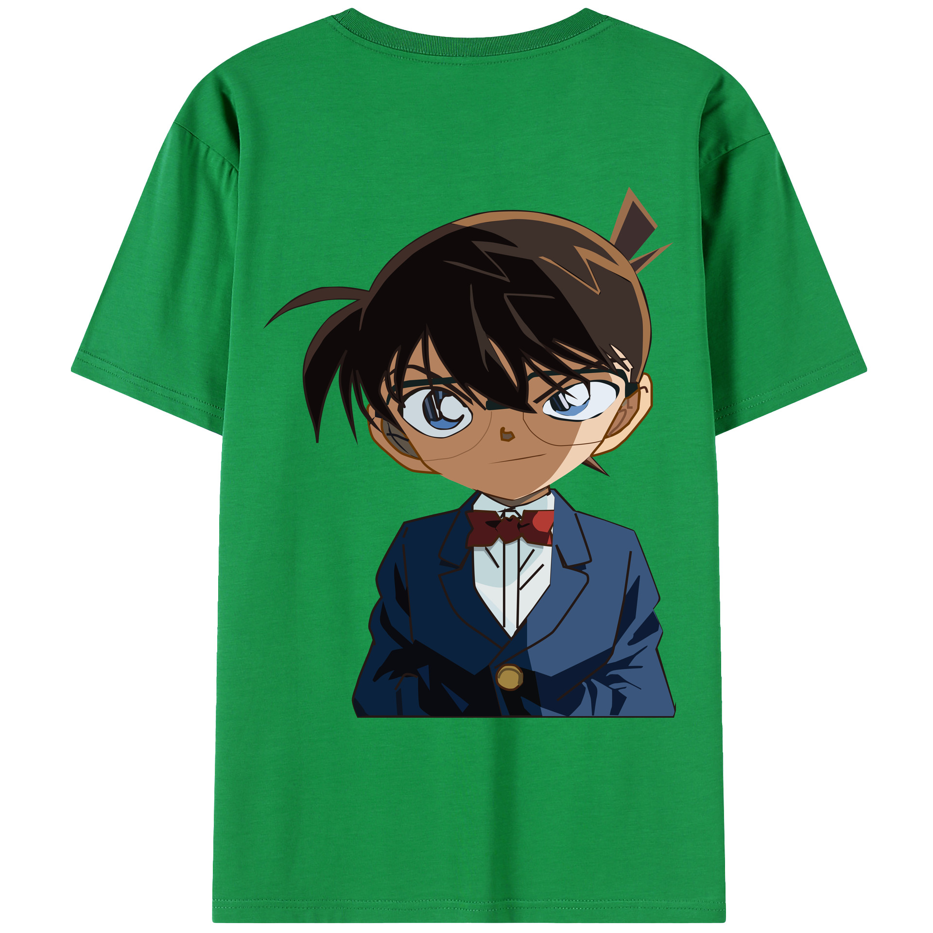 （画像用） 名探偵コナン 江戸川 コナン Detective Conan Conan Edogawa レディース半袖Tシャツ(バックプリント)