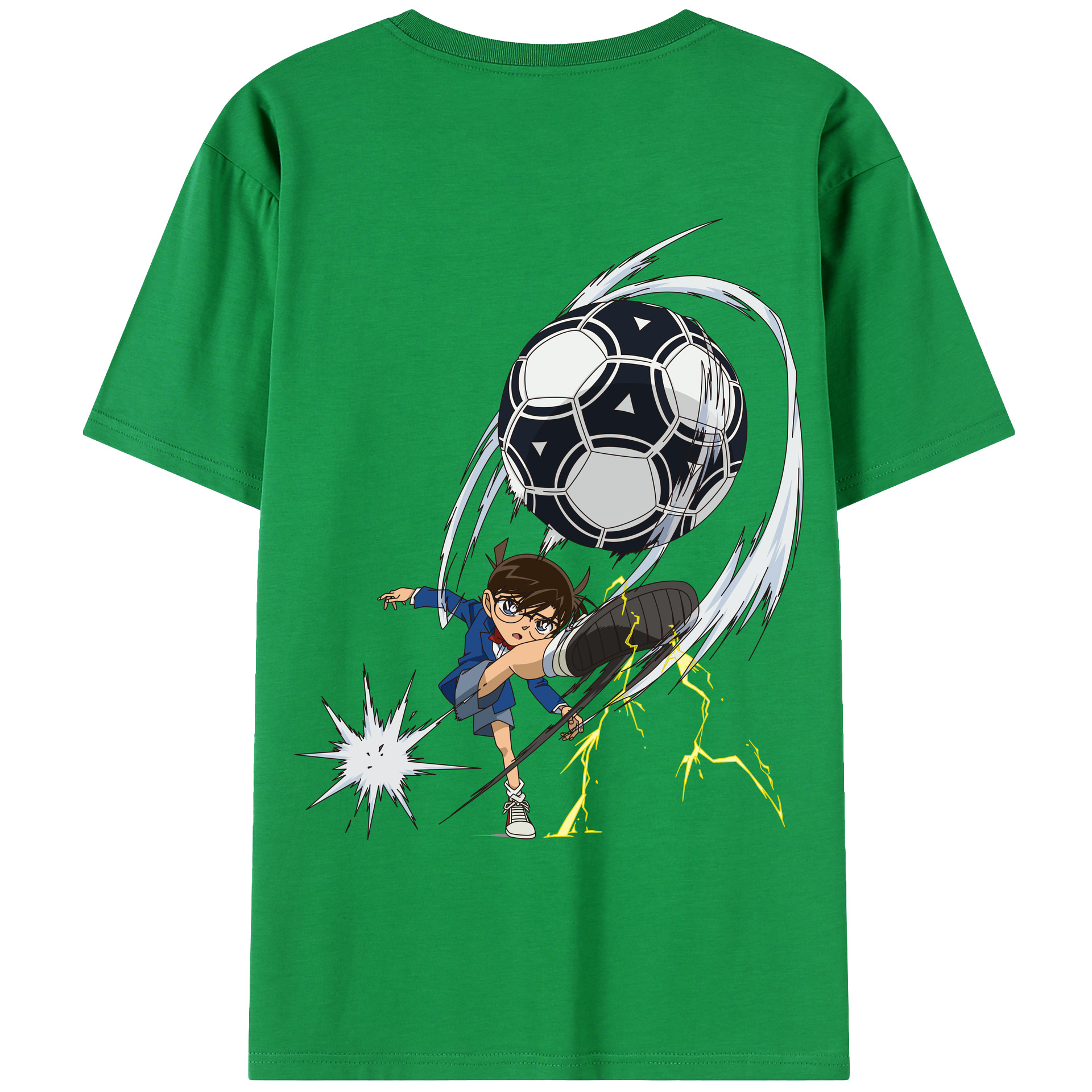 （画像用） 名探偵コナン 江戸川 コナン Detective Conan Conan Edogawa レディース半袖Tシャツ(バックプリント)