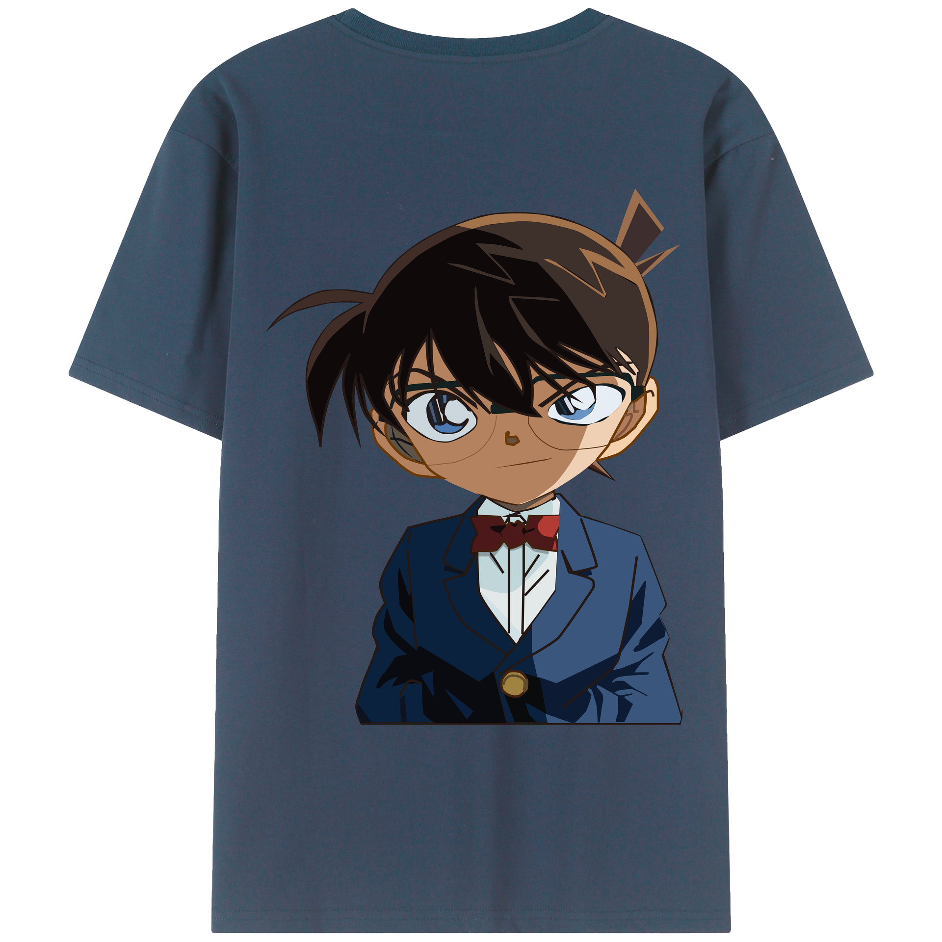 （画像用） 名探偵コナン 江戸川 コナン Detective Conan Conan Edogawa レディース半袖Tシャツ(バックプリント)
