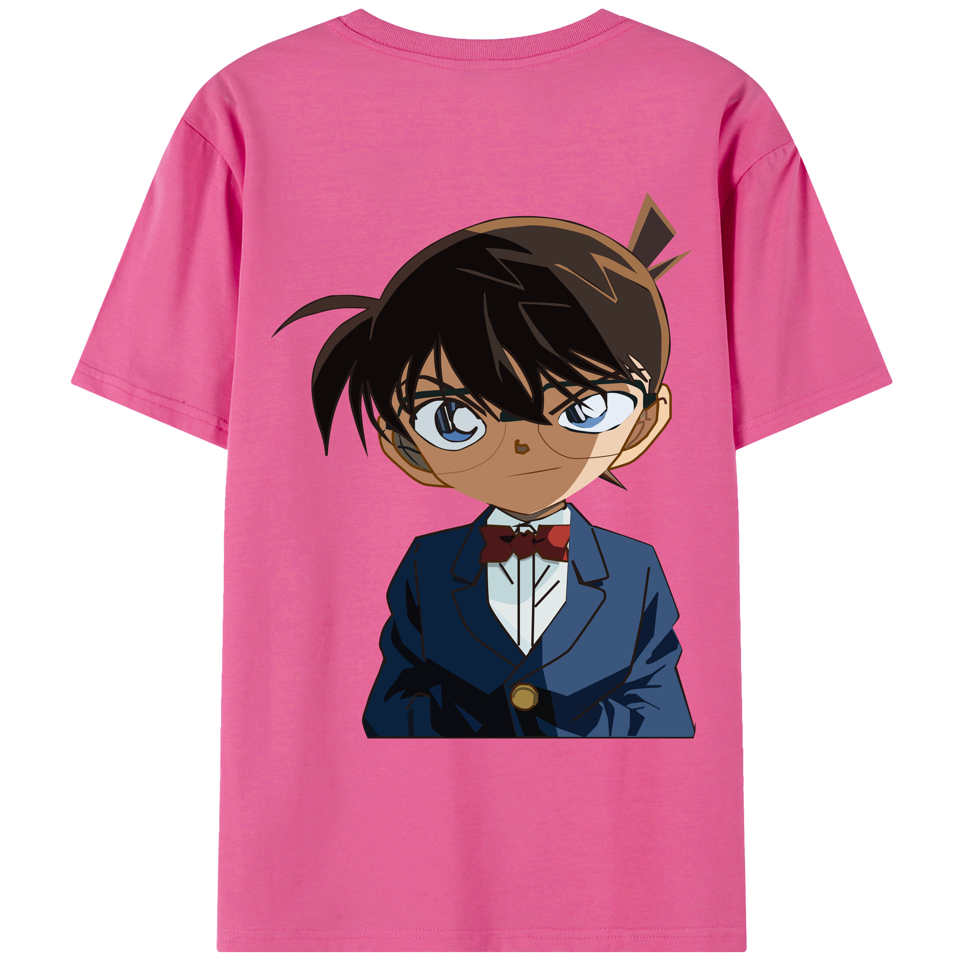 （画像用） 名探偵コナン 江戸川 コナン Detective Conan Conan Edogawa レディース半袖Tシャツ(バックプリント)