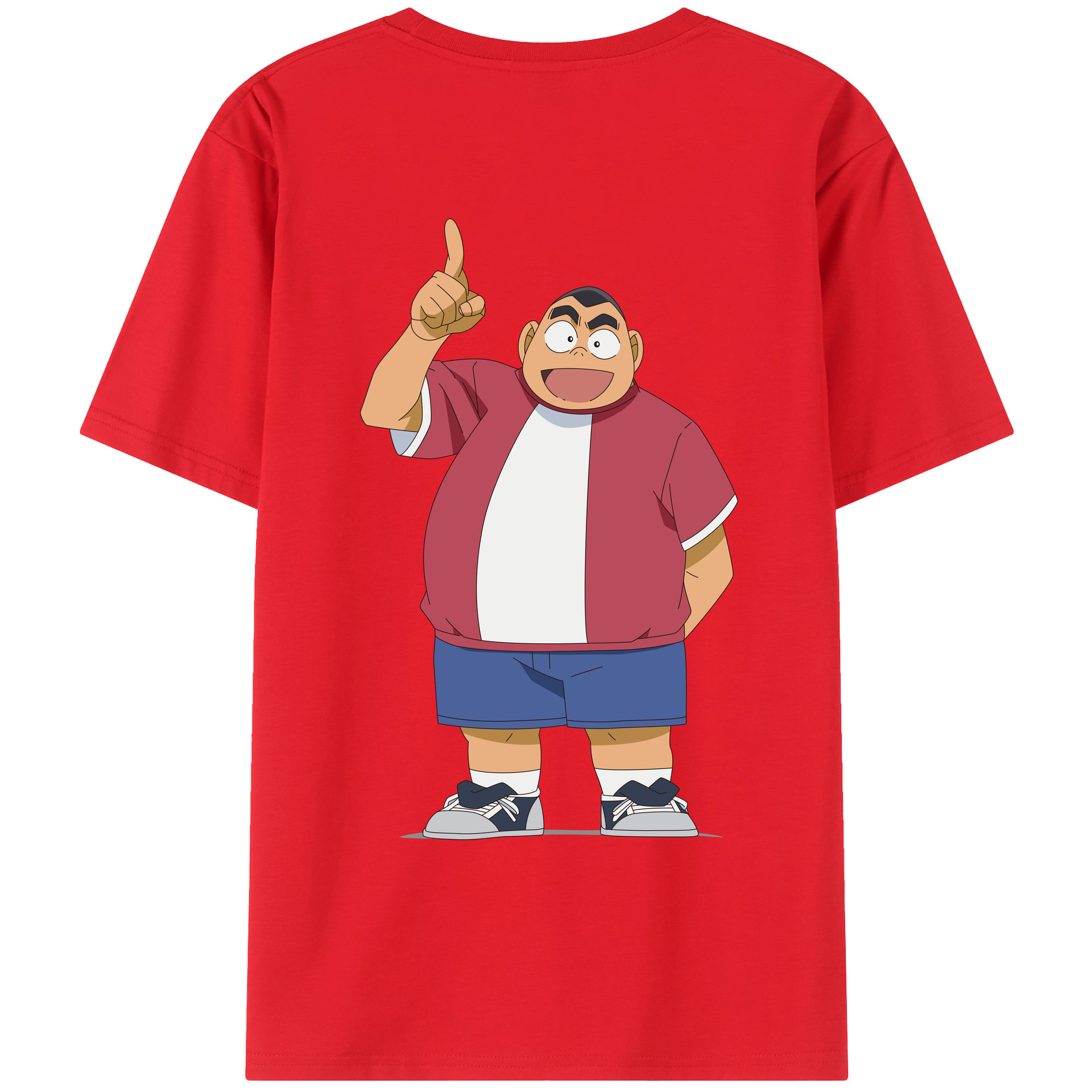 （画像用） 名探偵コナン 小嶋 元太 こじま げんた Detective Conan Kojima Genta レディース半袖Tシャツ(バックプリント)