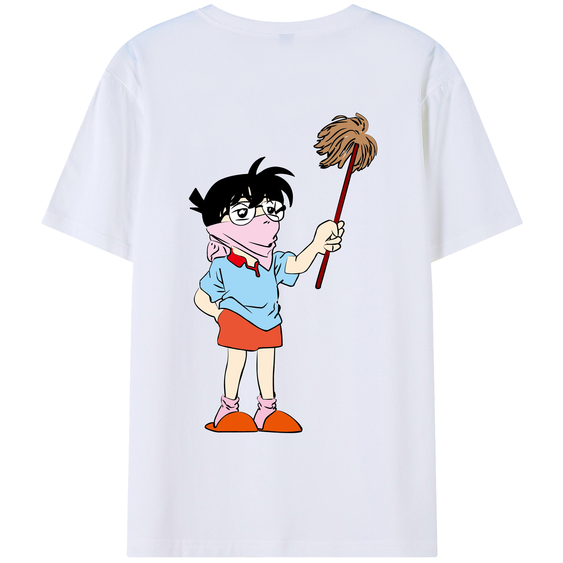 （画像用） 名探偵コナン 江戸川 コナン Detective Conan Conan Edogawa レディース半袖Tシャツ(バックプリント)