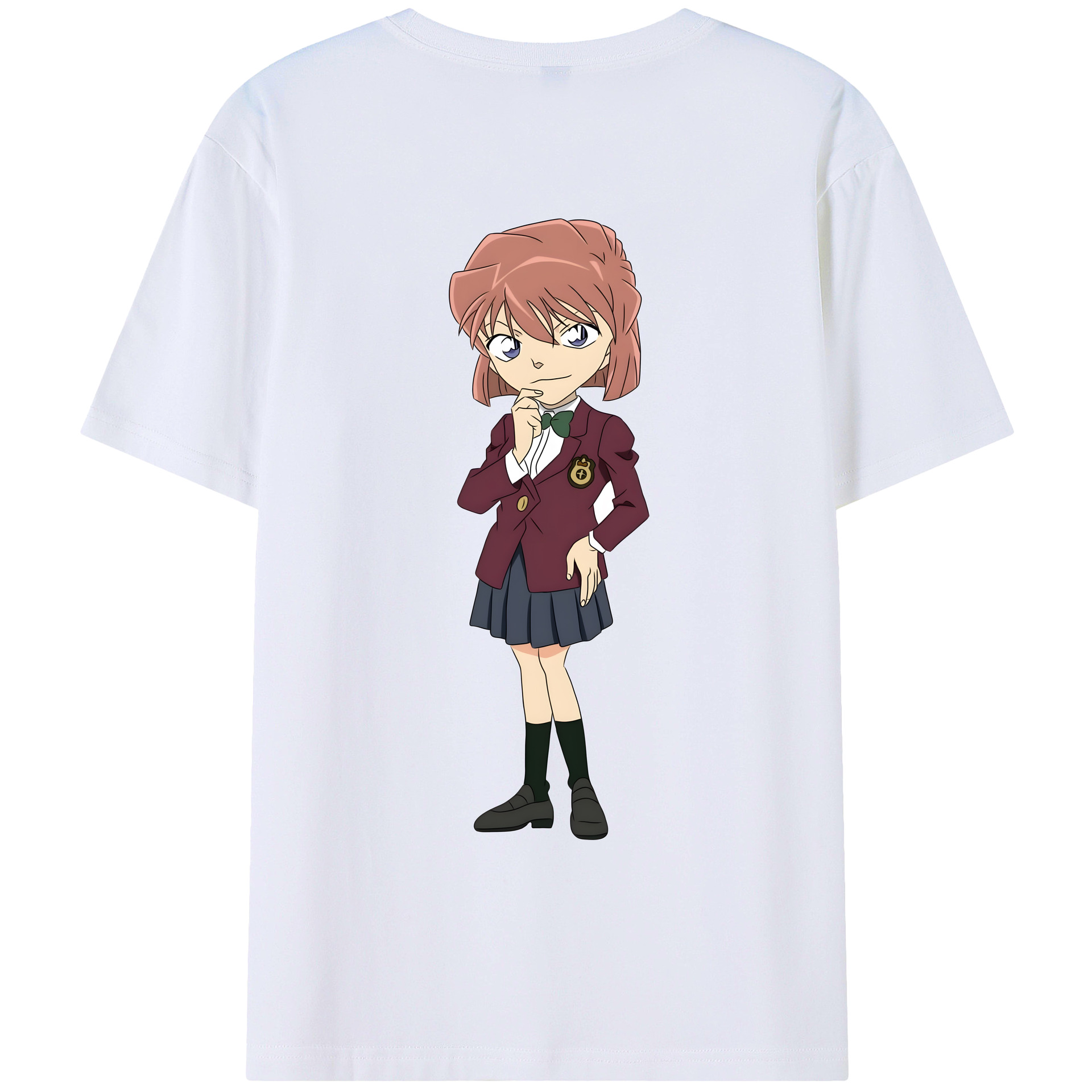 （画像用） 名探偵コナン 灰原 哀 はいばら あい Detective Conan Anita Hailey、Vi Graythorn Haibara Ai レディース半袖Tシャツ(バックプリント)