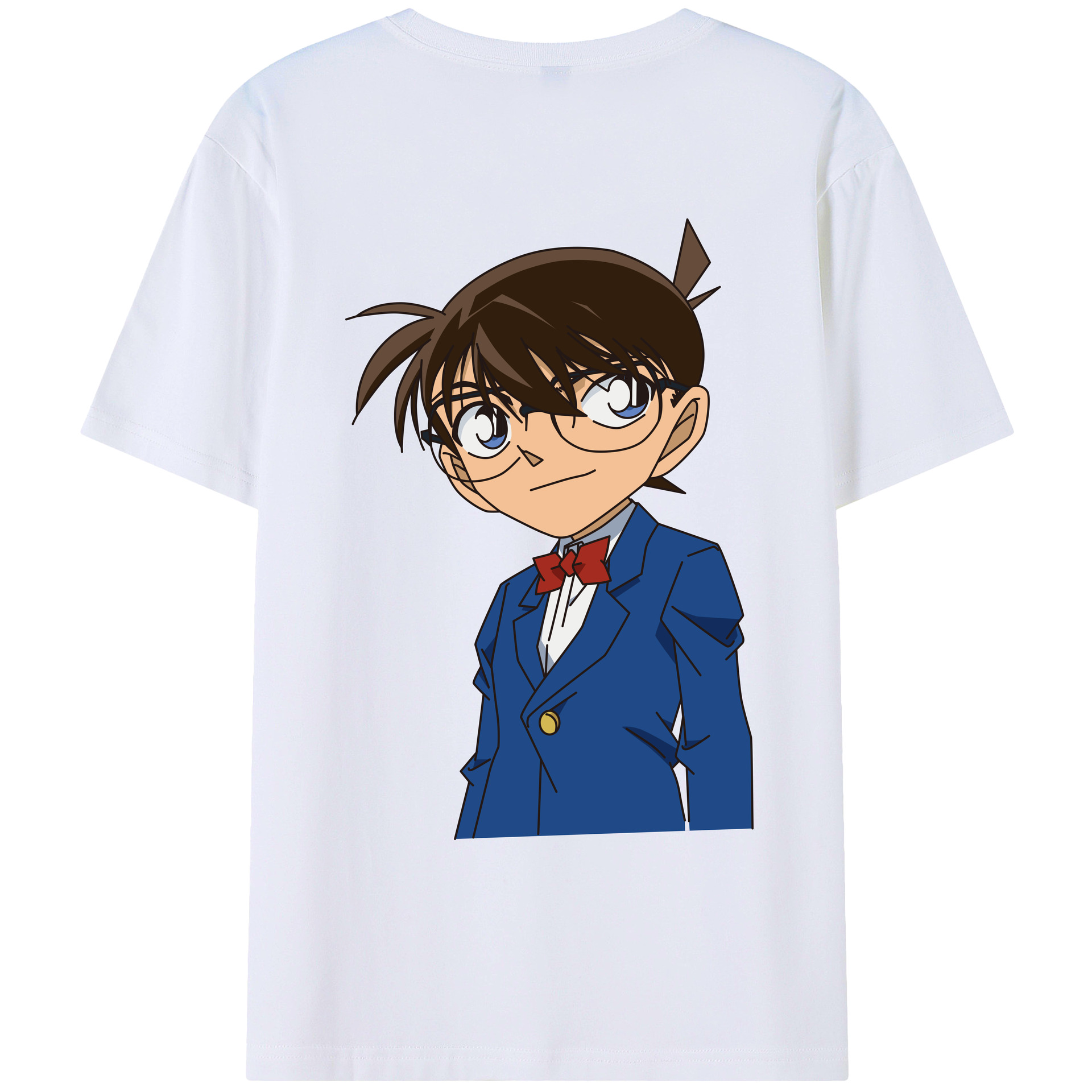 （画像用） 名探偵コナン 江戸川 コナン Detective Conan Conan Edogawa レディース半袖Tシャツ(バックプリント)