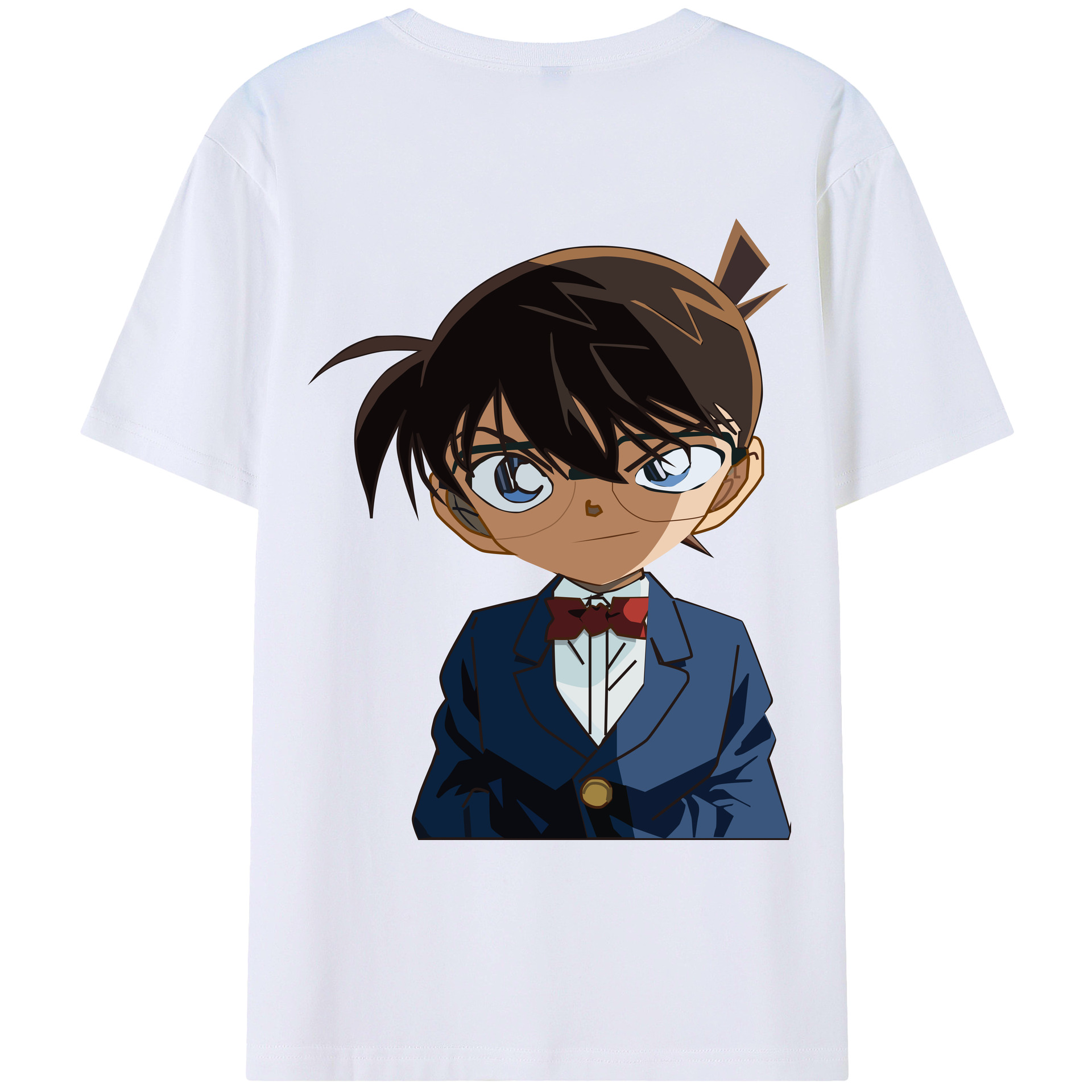 （画像用） 名探偵コナン 江戸川 コナン Detective Conan Conan Edogawa レディース半袖Tシャツ(バックプリント)