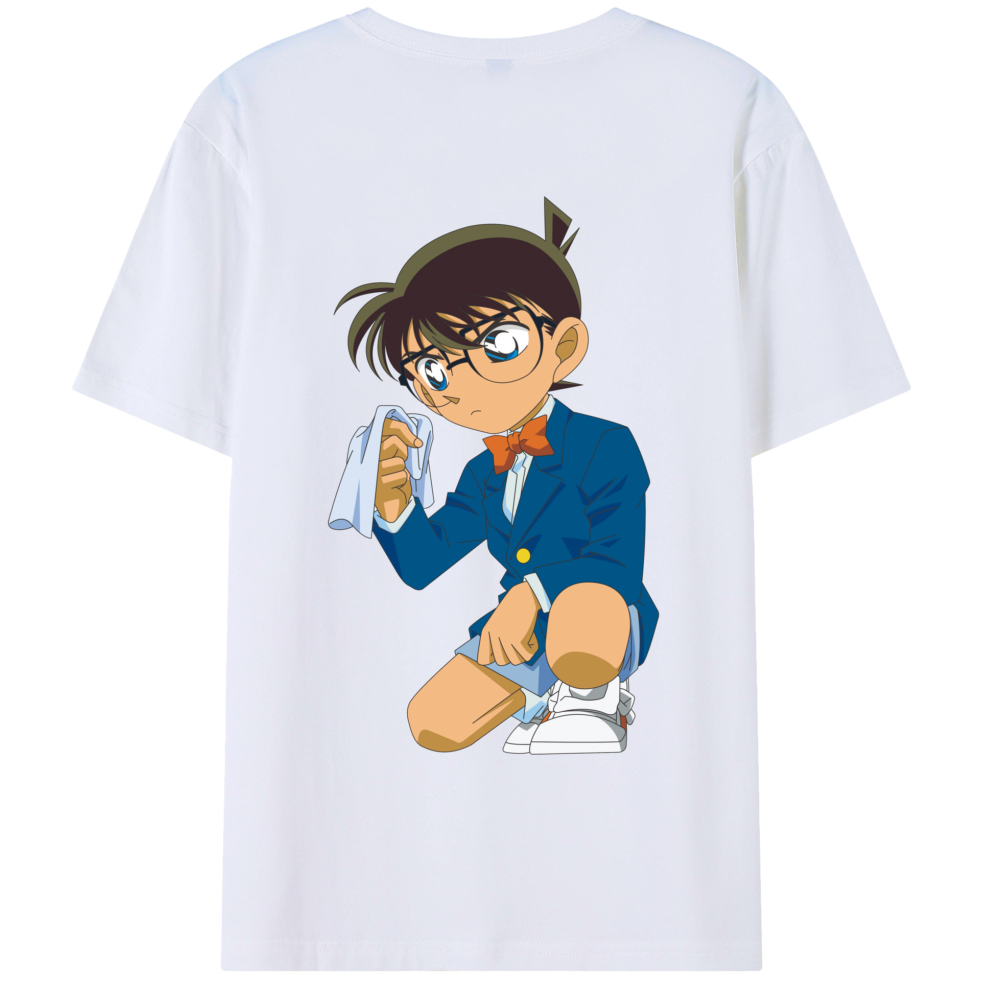 （画像用） 名探偵コナン 江戸川 コナン Detective Conan Conan Edogawa レディース半袖Tシャツ(バックプリント)