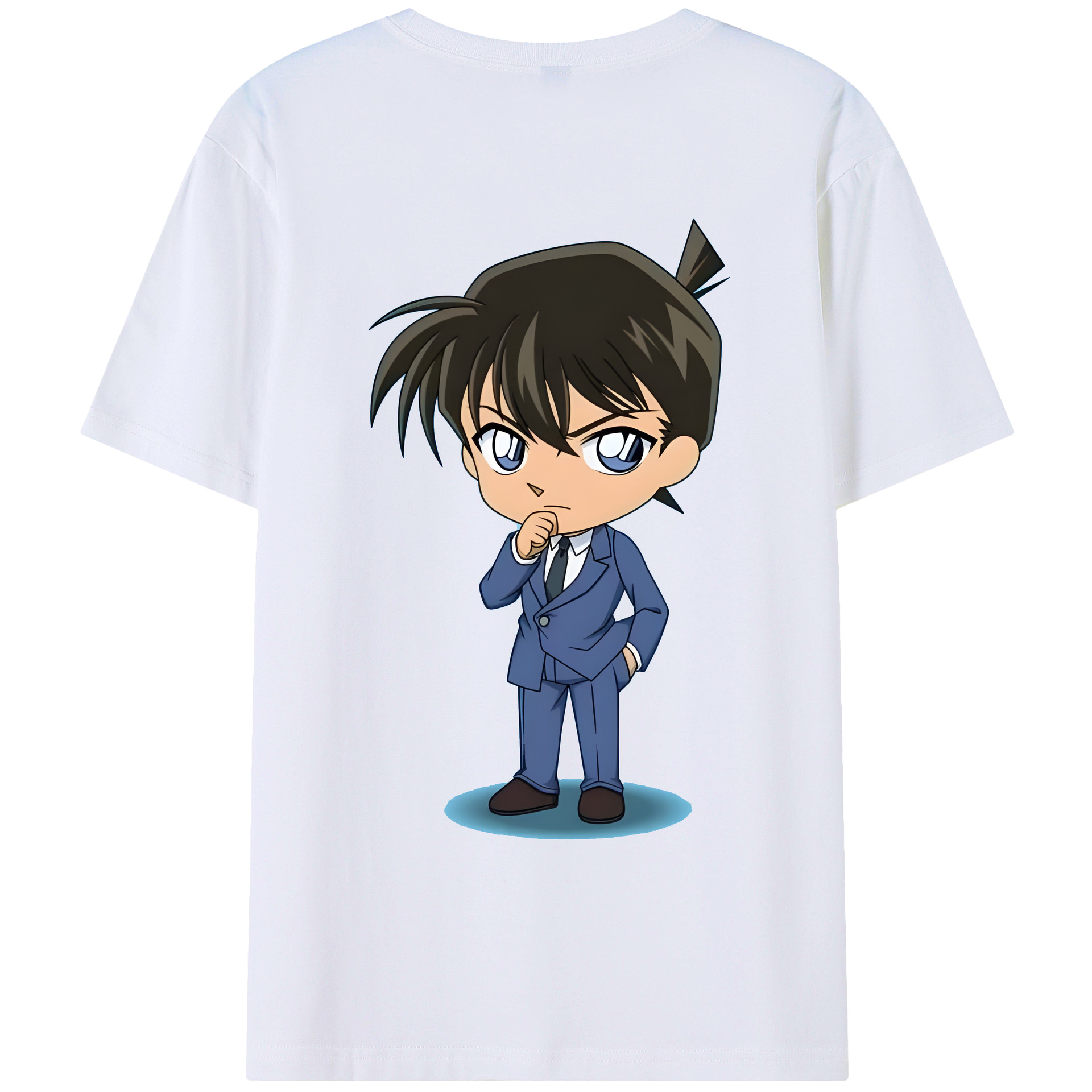 （画像用） 名探偵コナン 江戸川 コナン Detective Conan Conan Edogawa レディース半袖Tシャツ(バックプリント)