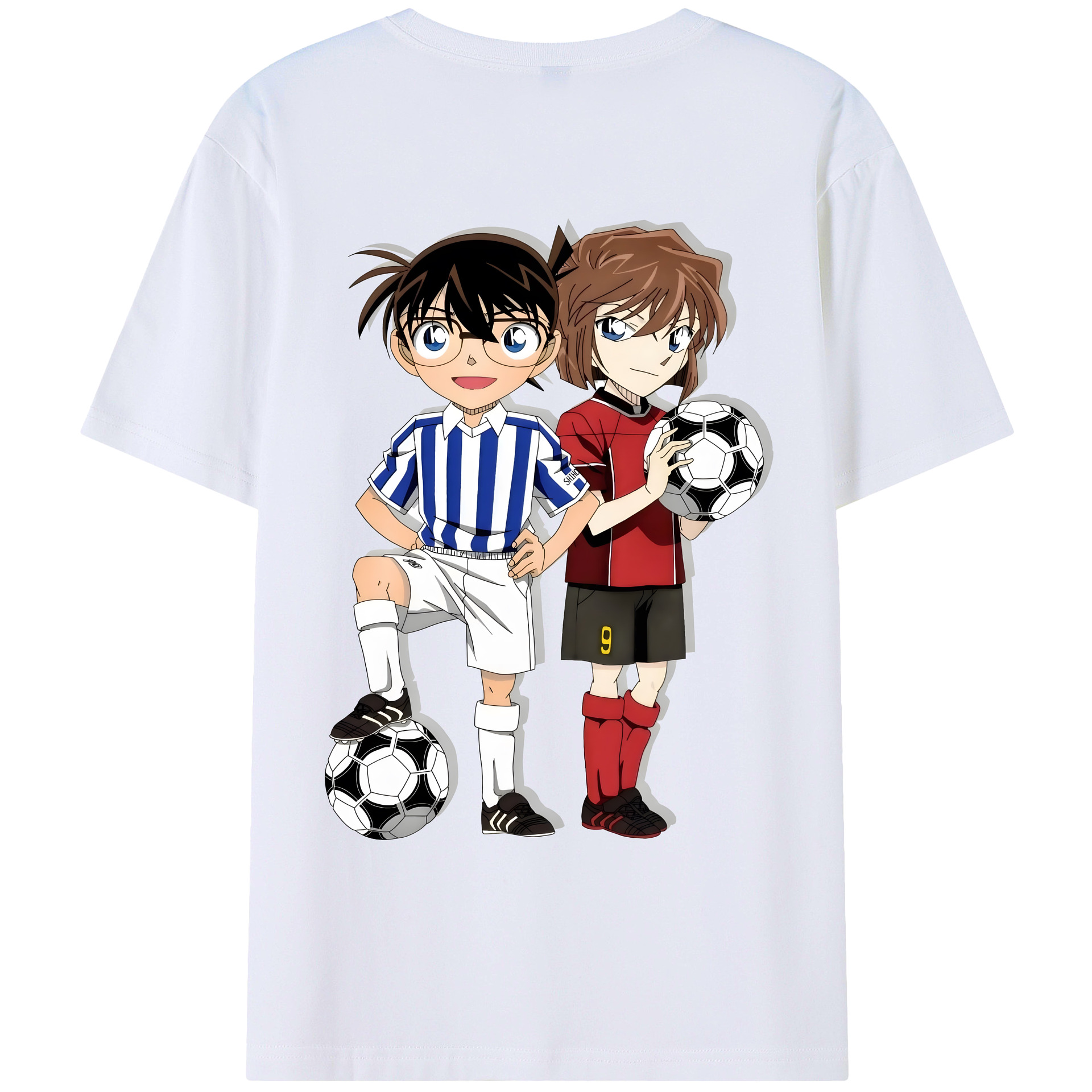 （画像用） 名探偵コナン 灰原 哀 はいばら あい Detective Conan Anita Hailey、Vi Graythorn Haibara Ai レディース半袖Tシャツ(バックプリント)