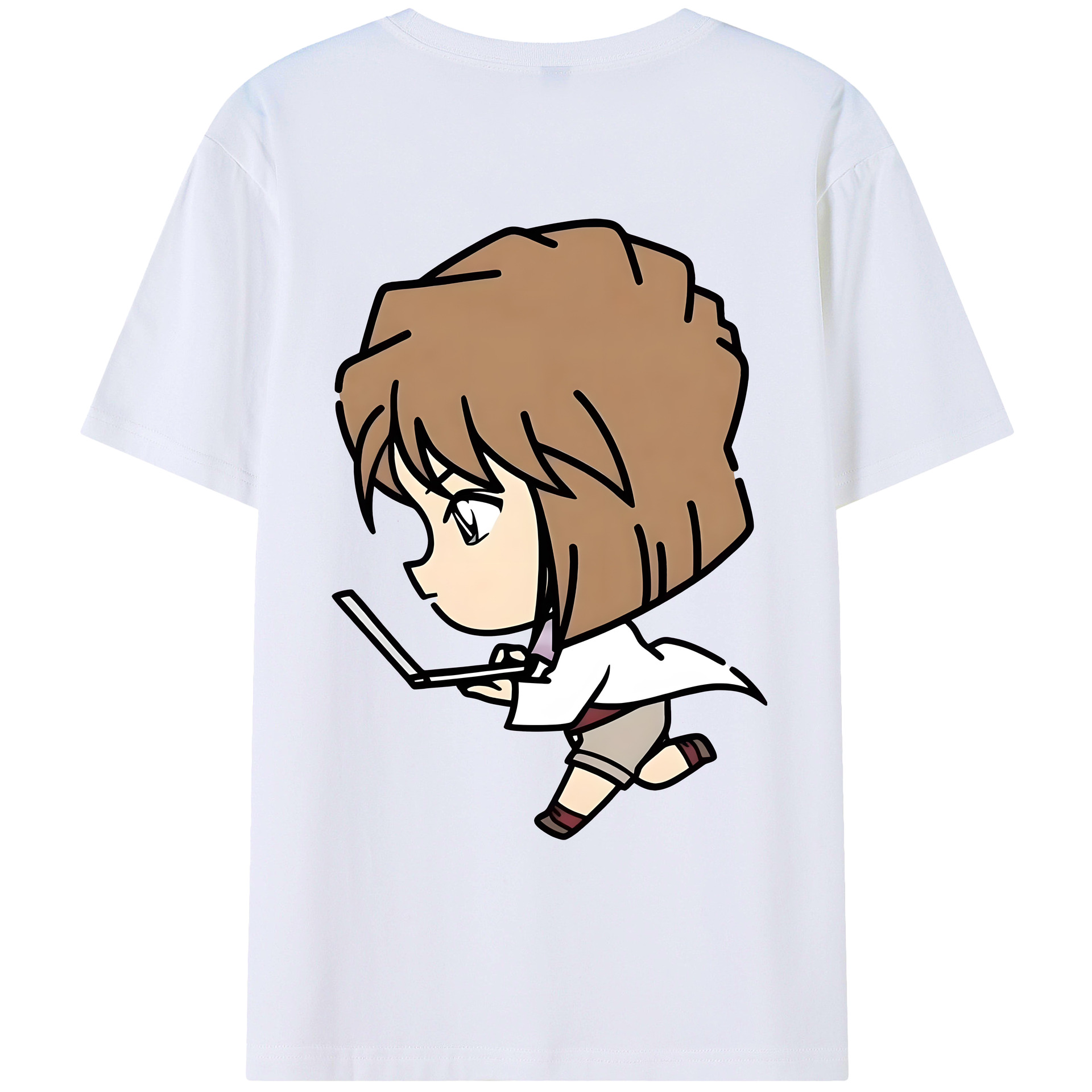 （画像用） 名探偵コナン 灰原 哀 はいばら あい Detective Conan Anita Hailey、Vi Graythorn Haibara Ai レディース半袖Tシャツ(バックプリント)